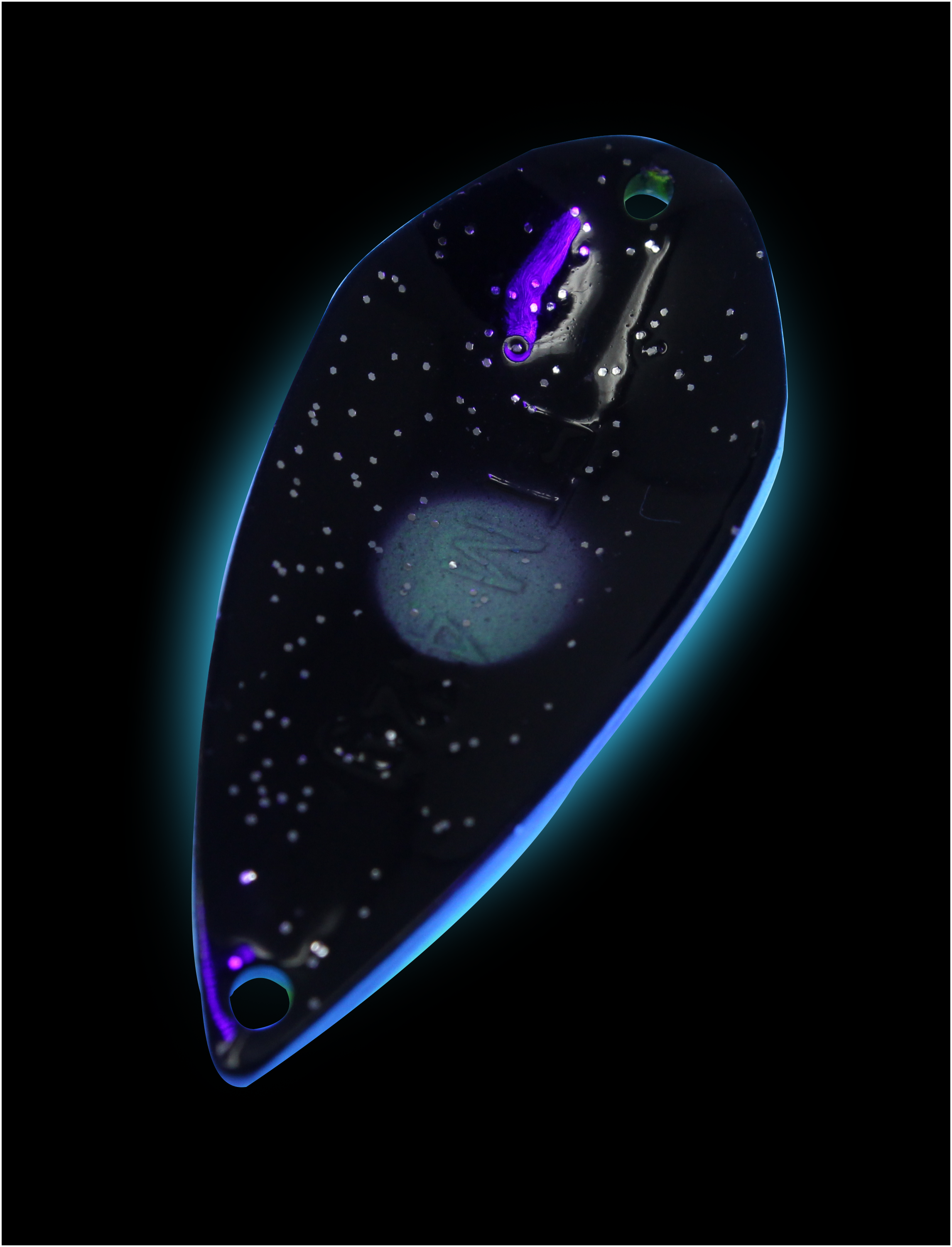 Spoon Tremo 2,3 g neon gelb lumi / schwarz m. Glitter lumi