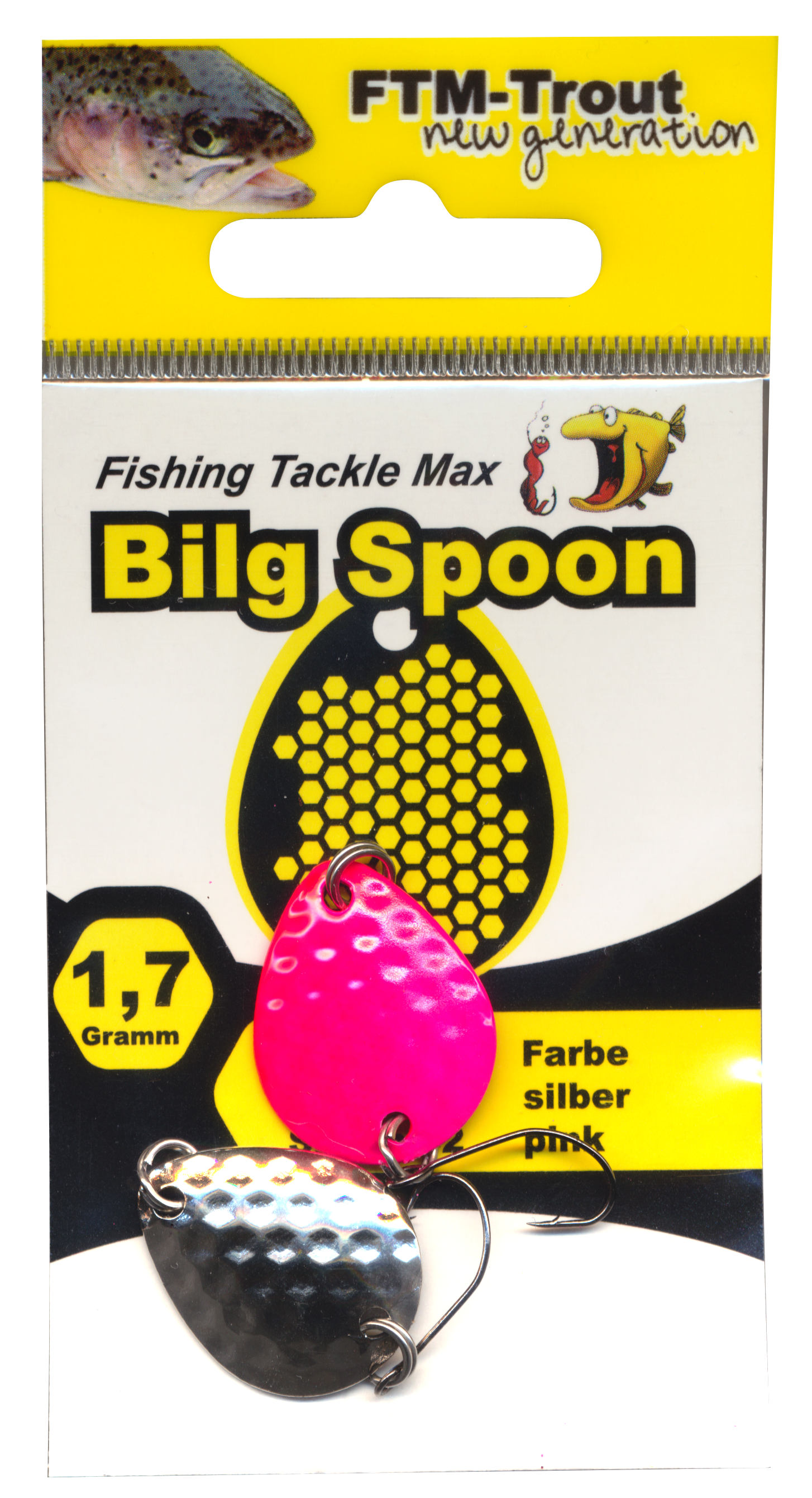 Bilg Spoon Inh. 2 Stück silber / pink 1,7 g