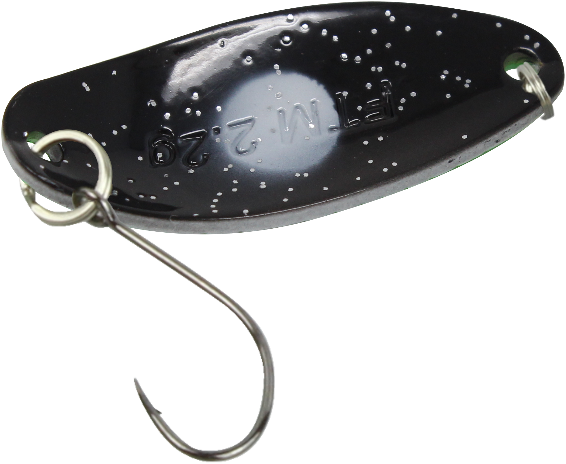 Spoon Break 2,2 g neon grün lumi / schwarz m. Glitter lumi