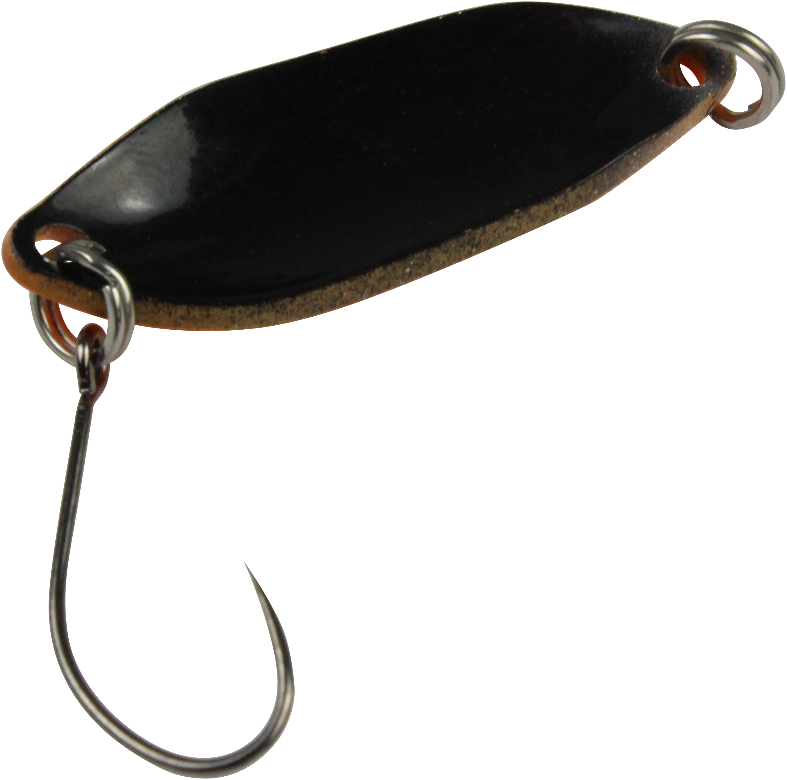 Spoon Spark 2,5 g orange / schwarz mit Blitz