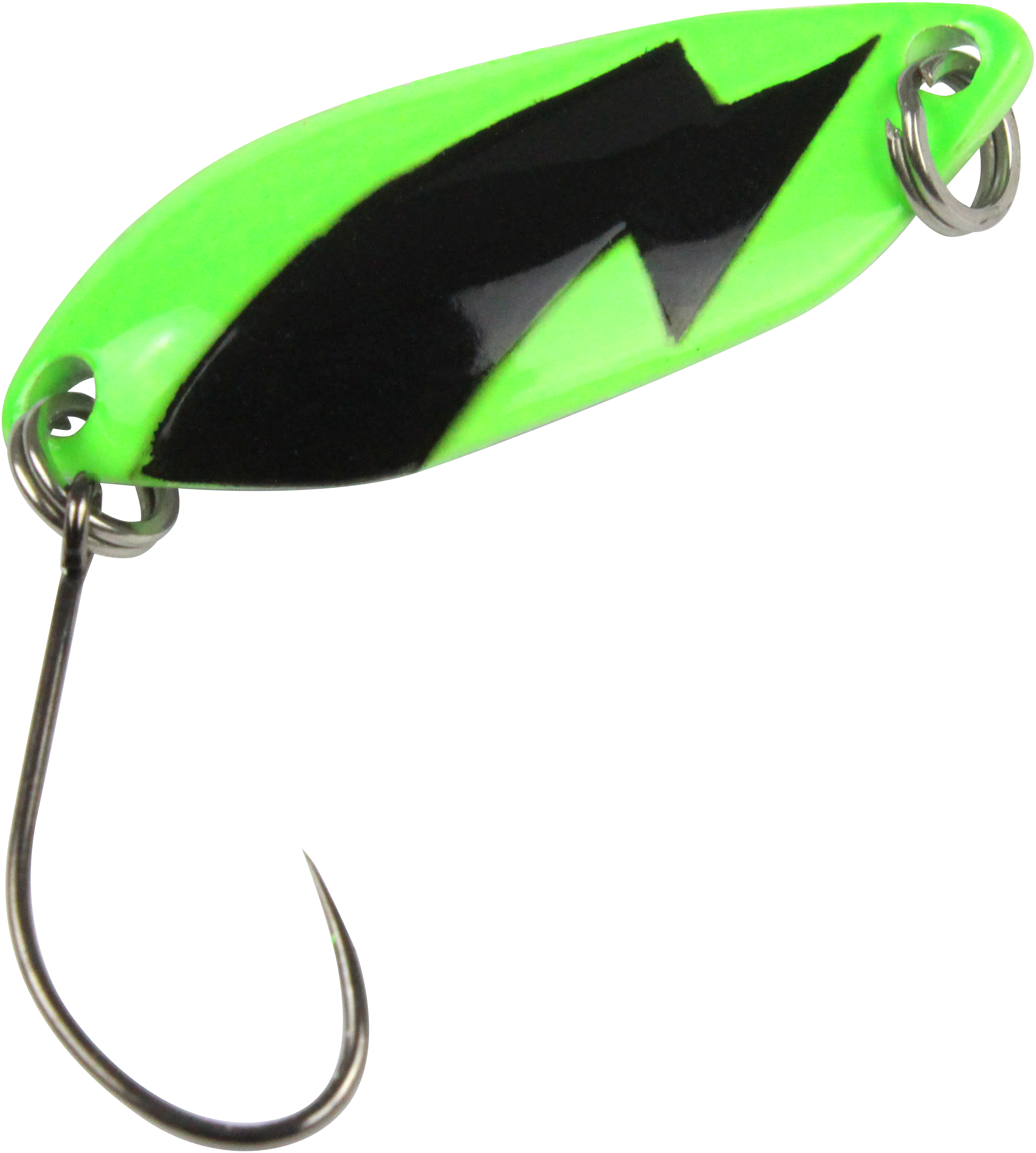 Spoon Spark 2,5 g grün / weiß mit Blitz