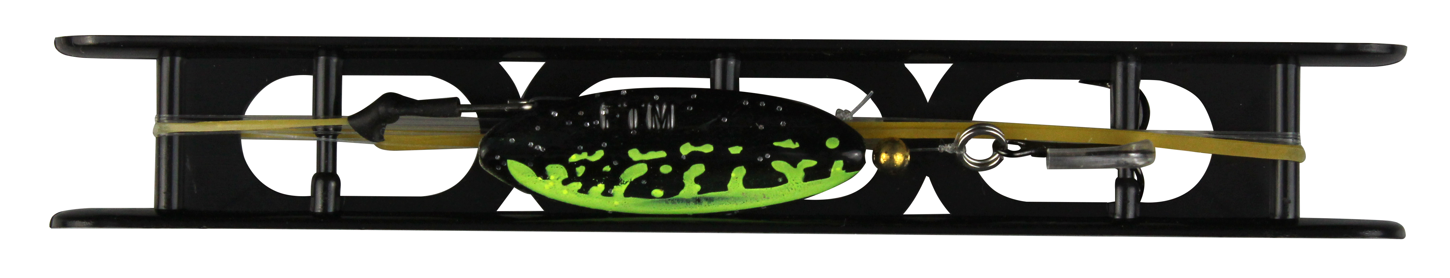 Omura Fertig Montage 3,5 g chartreuse - schwarz Glitter / schwarz