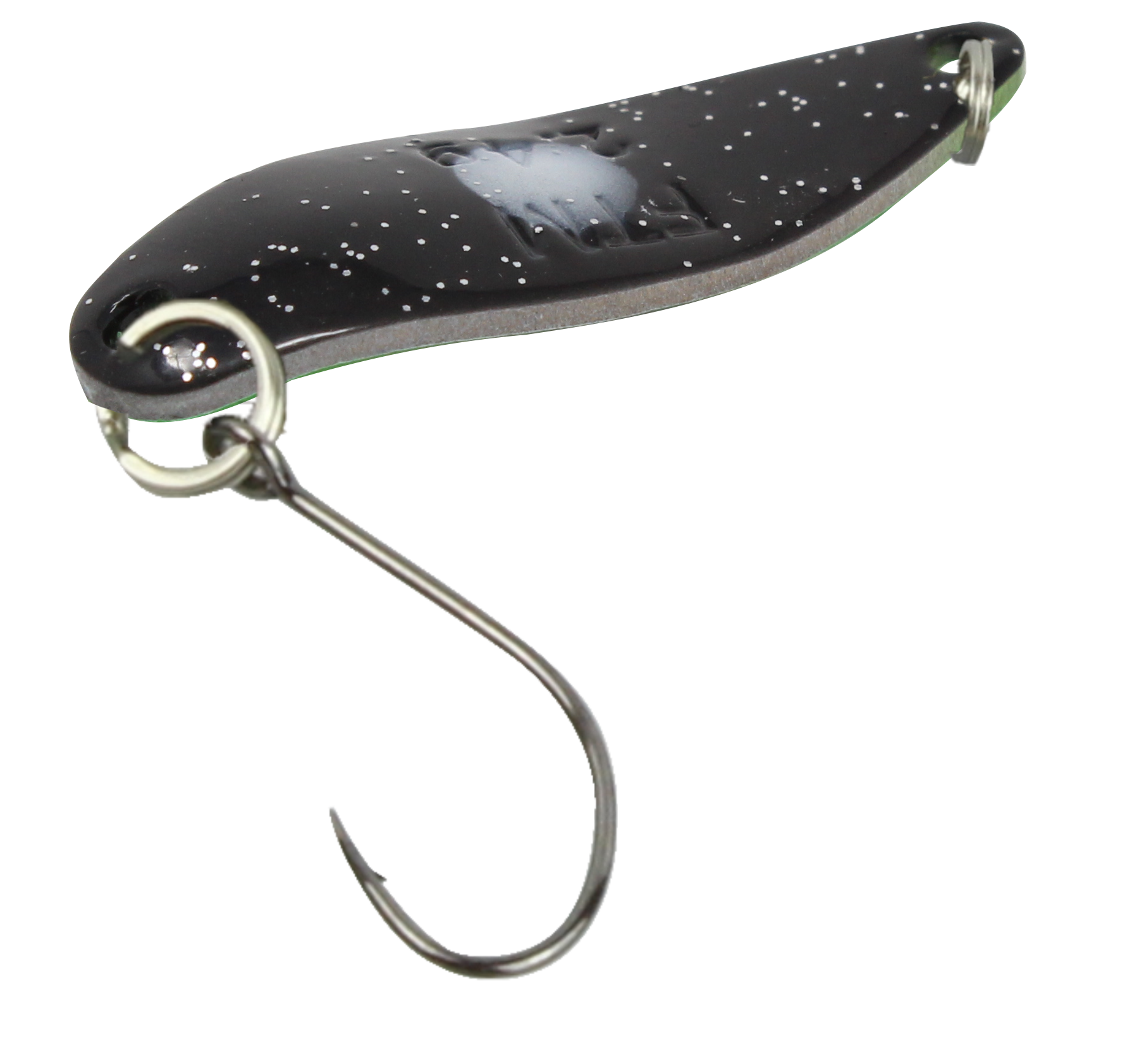 Spoon Hammer 3,2 g neon grün lumi / schwarz m. Glitter lumi