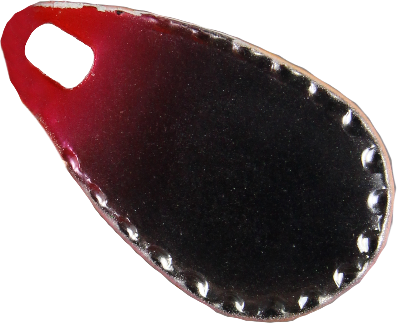 Forellen Blinker 2,5 g bunt mit schwarzen Streifen / silber-rot