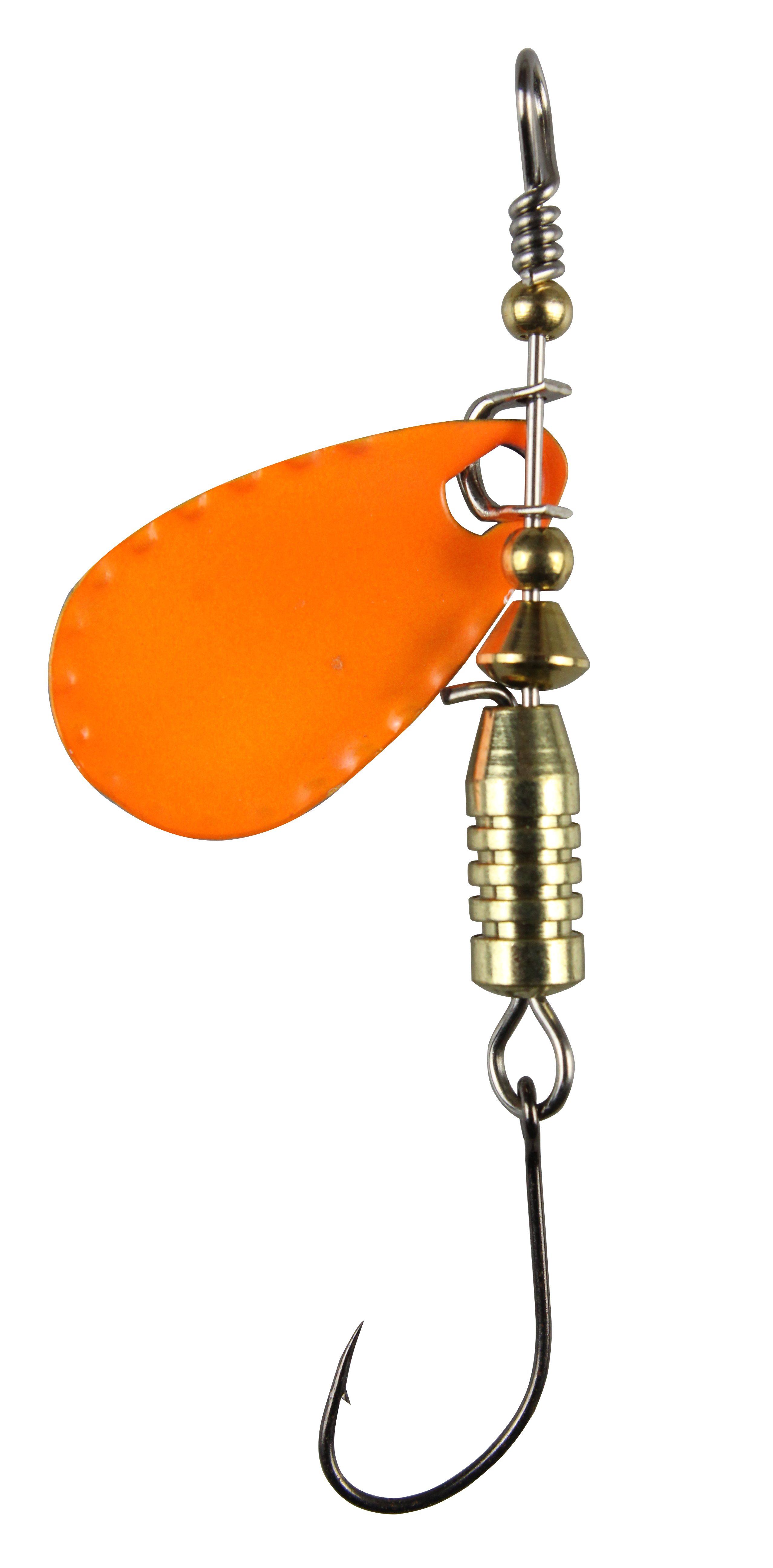 Forellen Blinker 2,5 g schwarz / orange