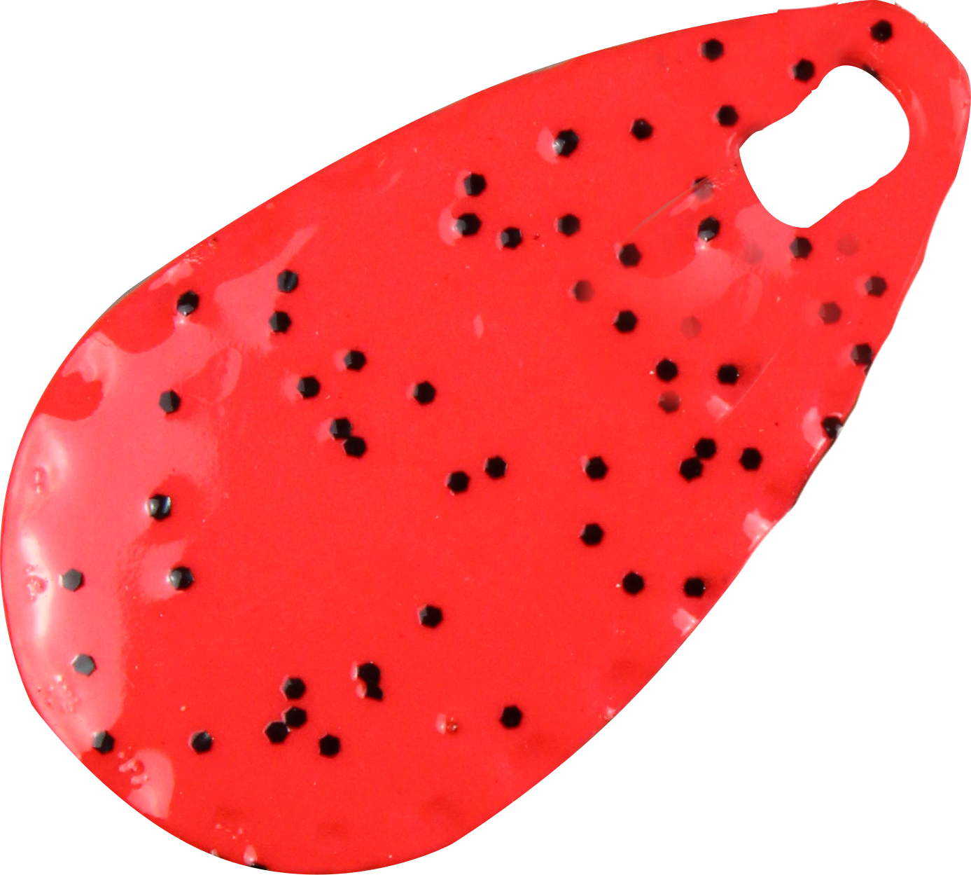 Forellen Blinker 4,0 g rot Glitter / gelb