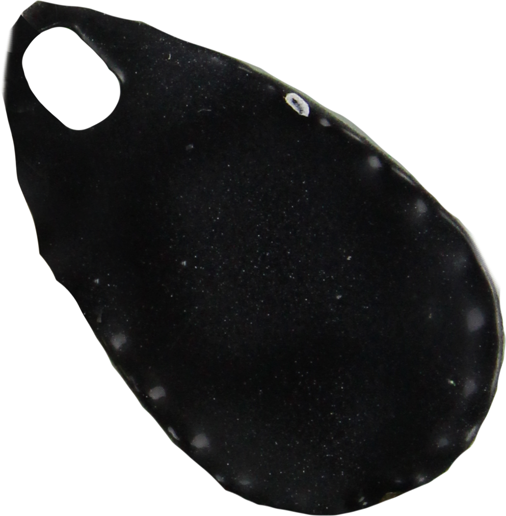 Forellen Blinker 4,0 g kupfer mit blauen Punkten / schwarz