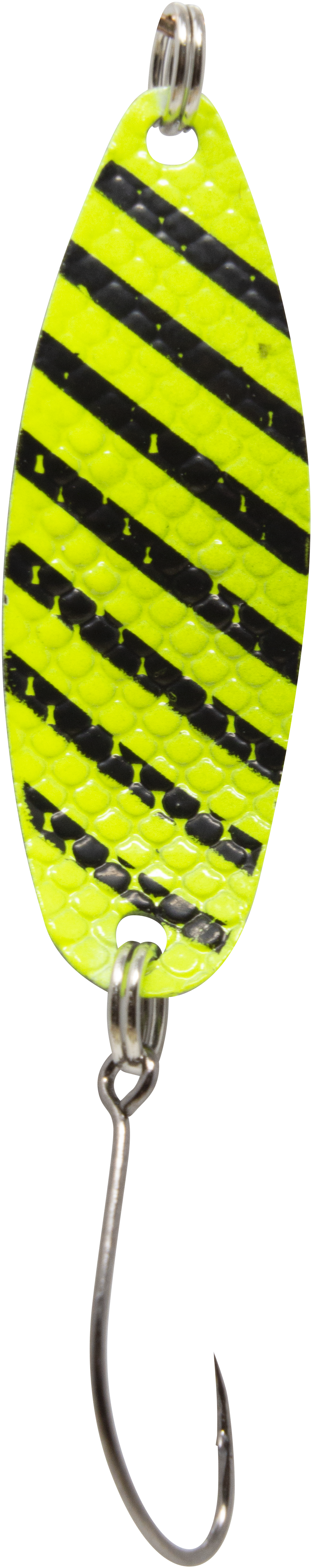 Spoon Hammer 2,4 g neon gelb schwarz / schwarz grüner Punkt