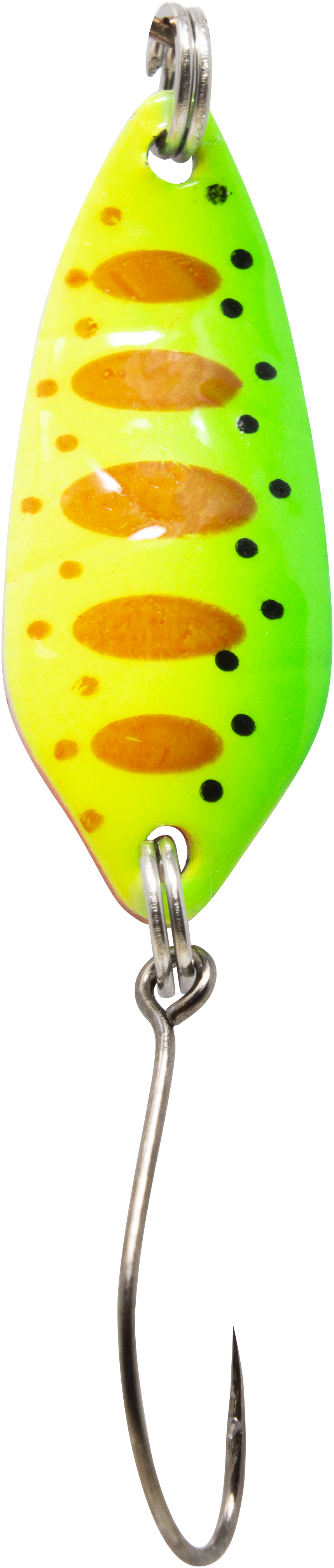 Spoon Strike 2,1 g grün-gelb-orange-schwarz / rot-orange