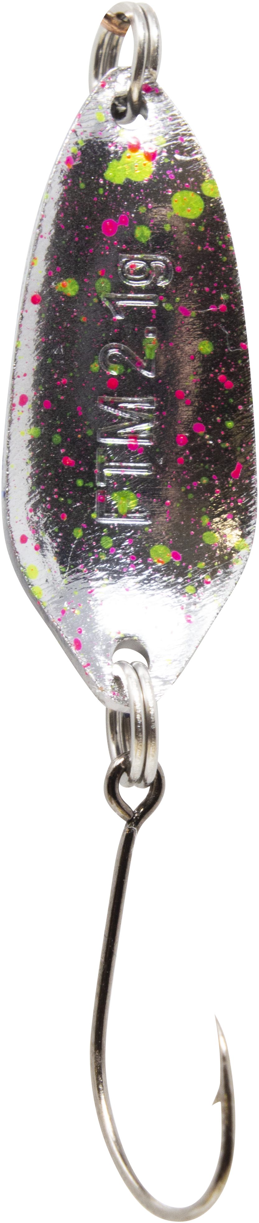 Spoon Strike 2,1 g schwarz-weiß m. Glitter / silber pink-grün