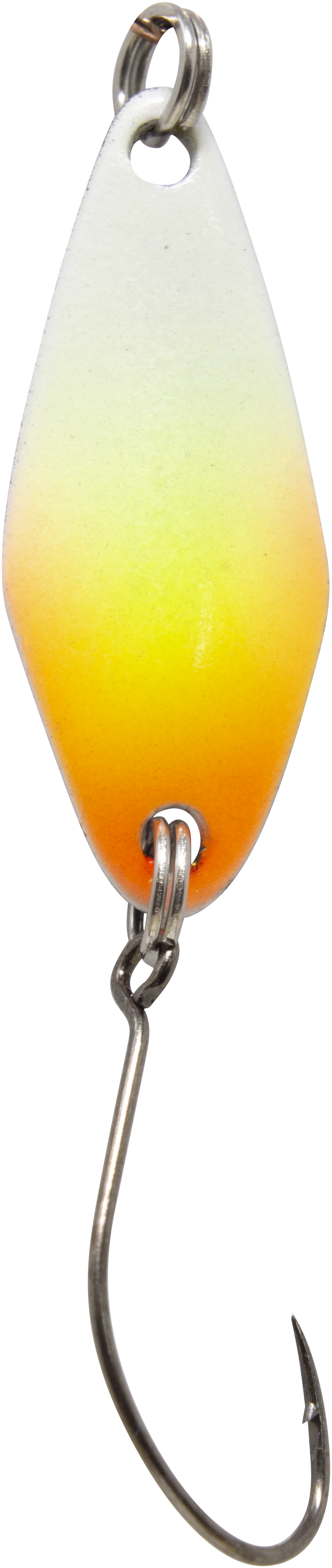Spoon Tremo 2,3 g weiß-gelb-orange / schwarz grüner Punkt