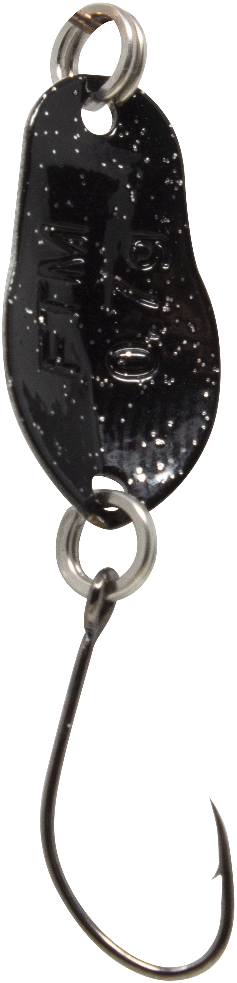 Spoon Track 0,7 g weiß m. Glitter / schwarz m. Glitter