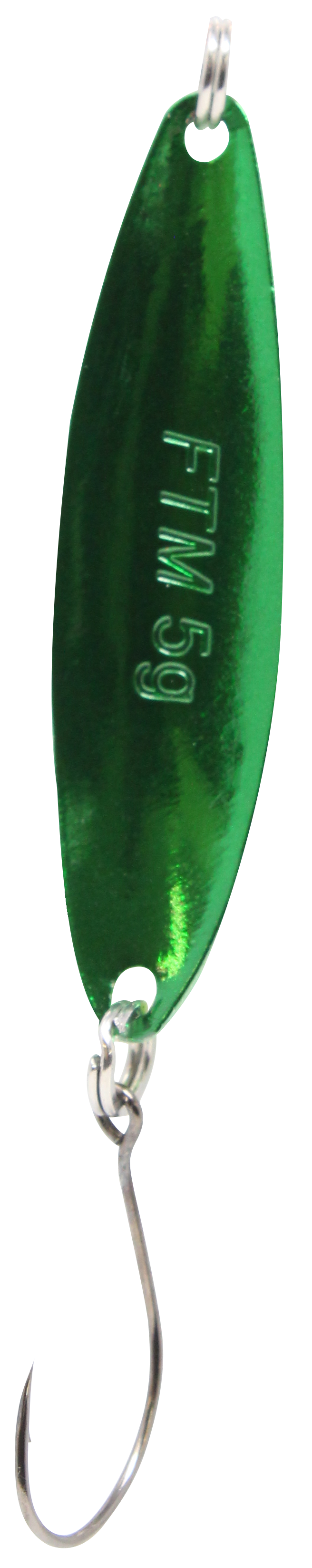 Spoon Heavy 5 g green / yellow / green plated