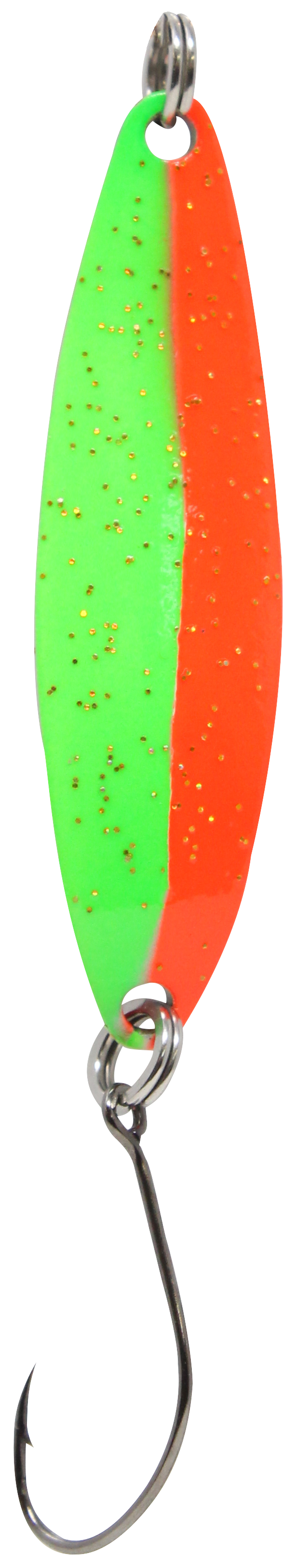 Spoon Heavy 5 g green / orange / black with dots