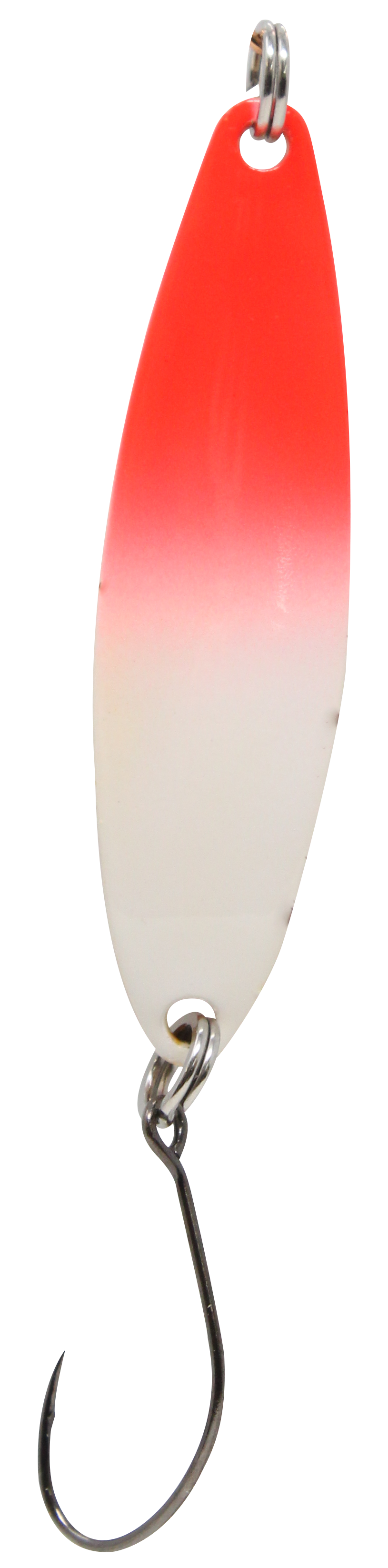 Spoon Heavy 5 g red / white / copper plated with black dots