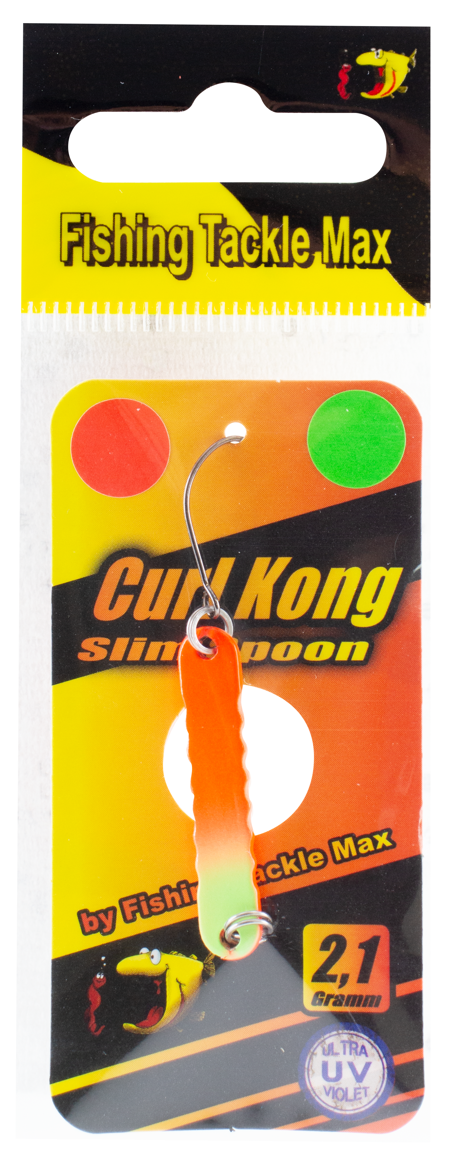Spoon Curl Kong slim 2,1 g neonorange / grün