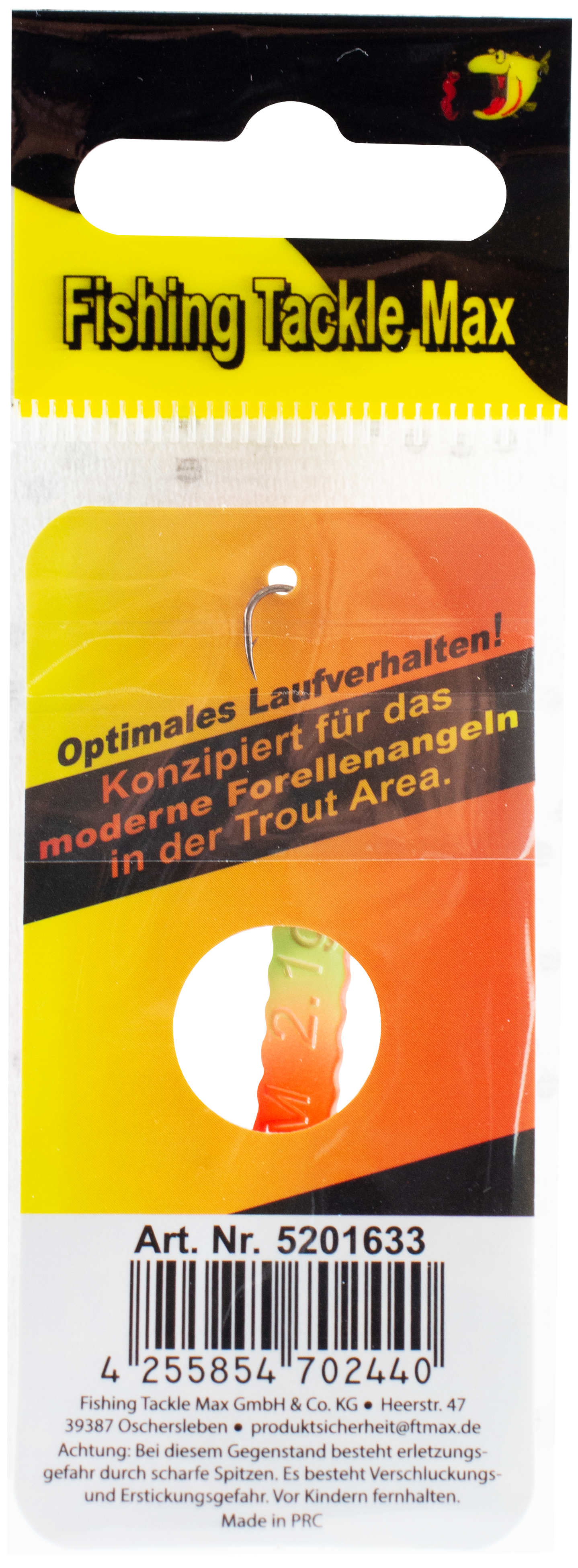 Spoon Curl Kong slim 2,1 g neonorange / grün