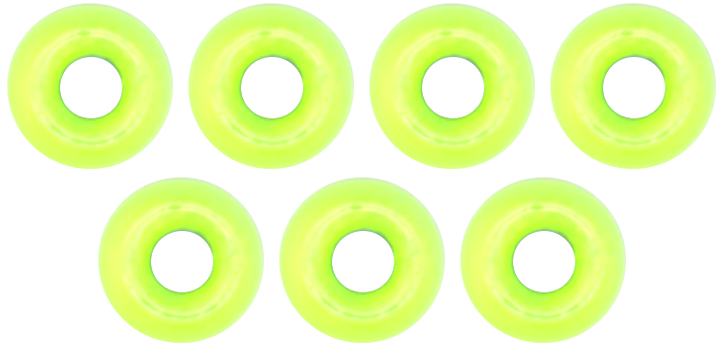 Tungsten Perle Omura rundes Loch Ø 3,8 mm chartreuse