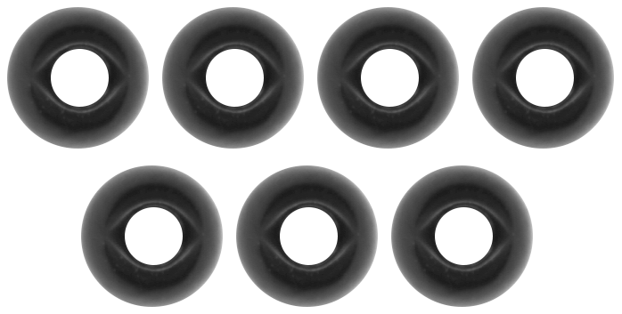 Tungsten Perle Omura rundes Loch Ø 4,6 mm schwarz