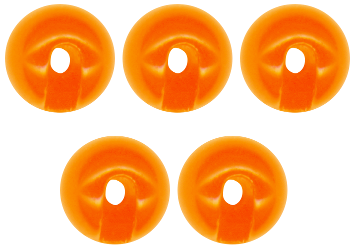 Tungsten Perle Omura geschlitzt Ø 2,8 mm fluo rot