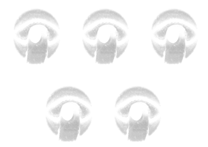 Tungsten Perle Omura geschlitzt Ø 3,8 mm fluo weiß