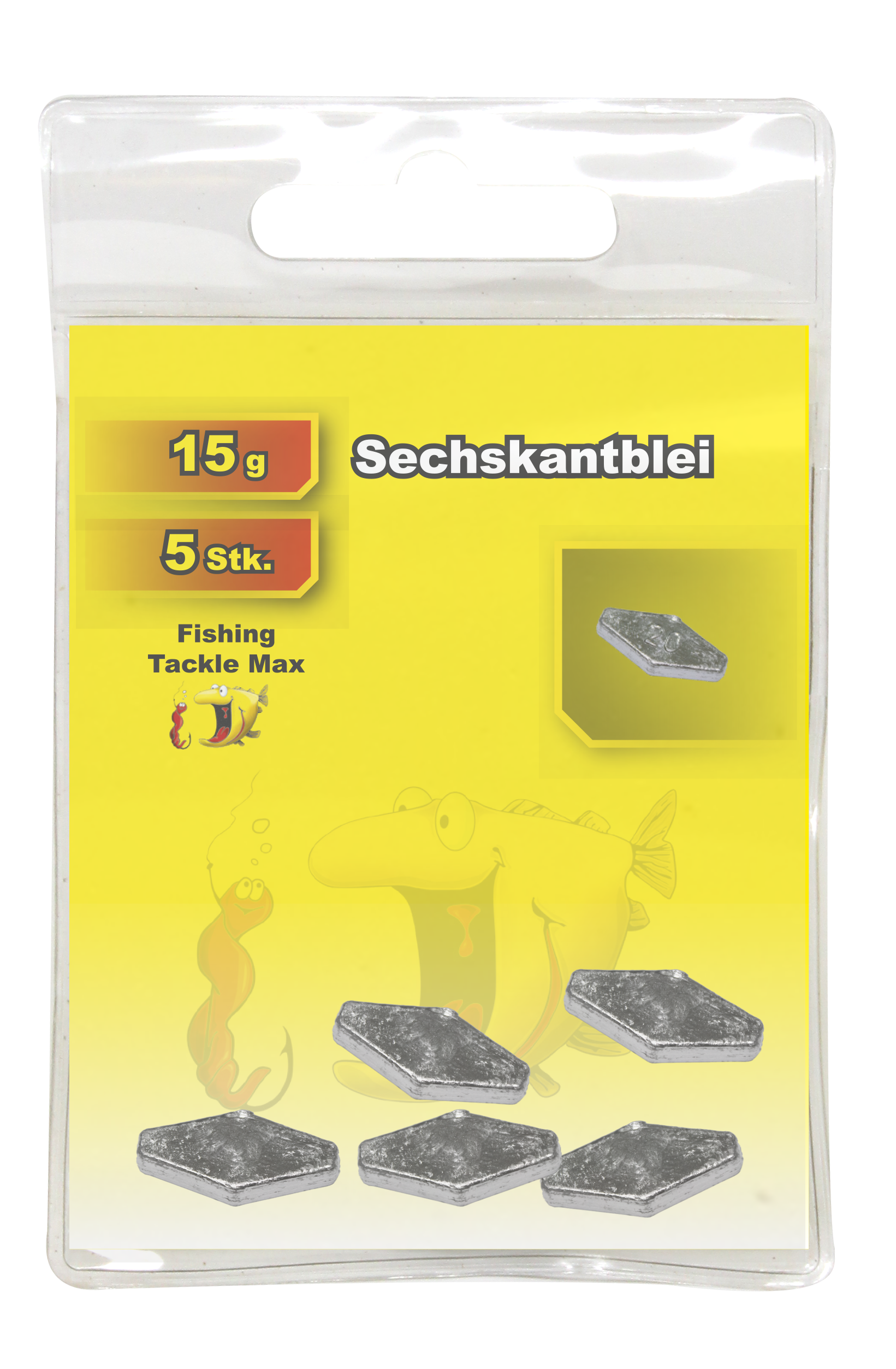 Sechskantblei 15 g Inh. 5 Stk.