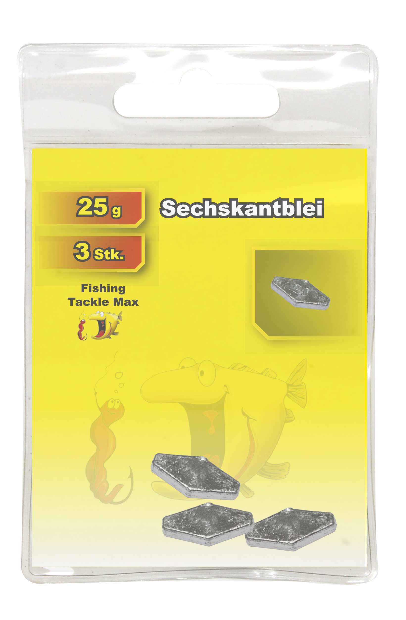 Sechskantblei 25 g Inh. 3 Stk.