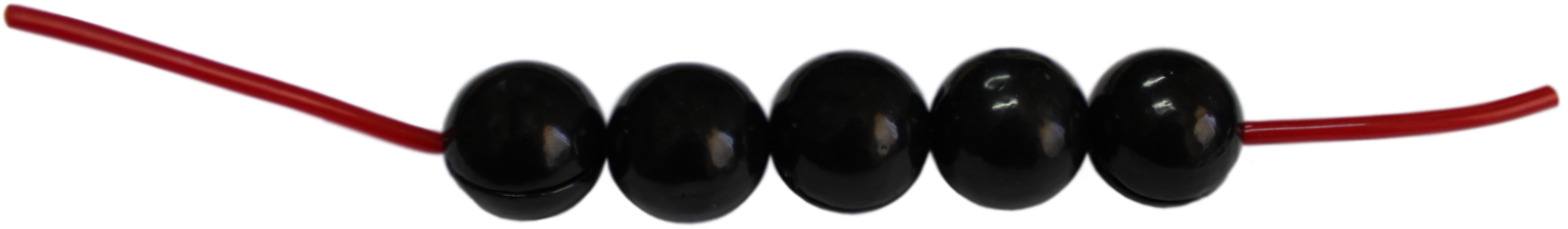 Kugelblei auf Kette 1,5 g schwarz Inh. 5 Stk.