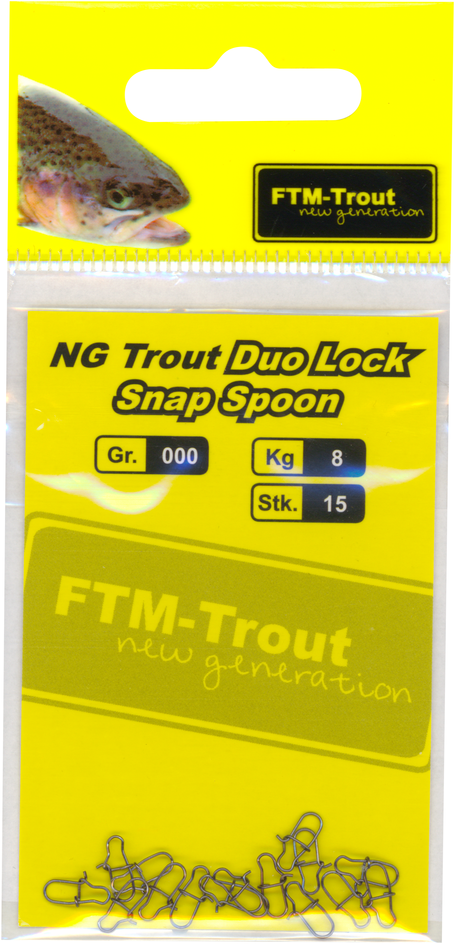 NG Trout Duo-Lock-Snap Spoon 8 kg Gr. 000