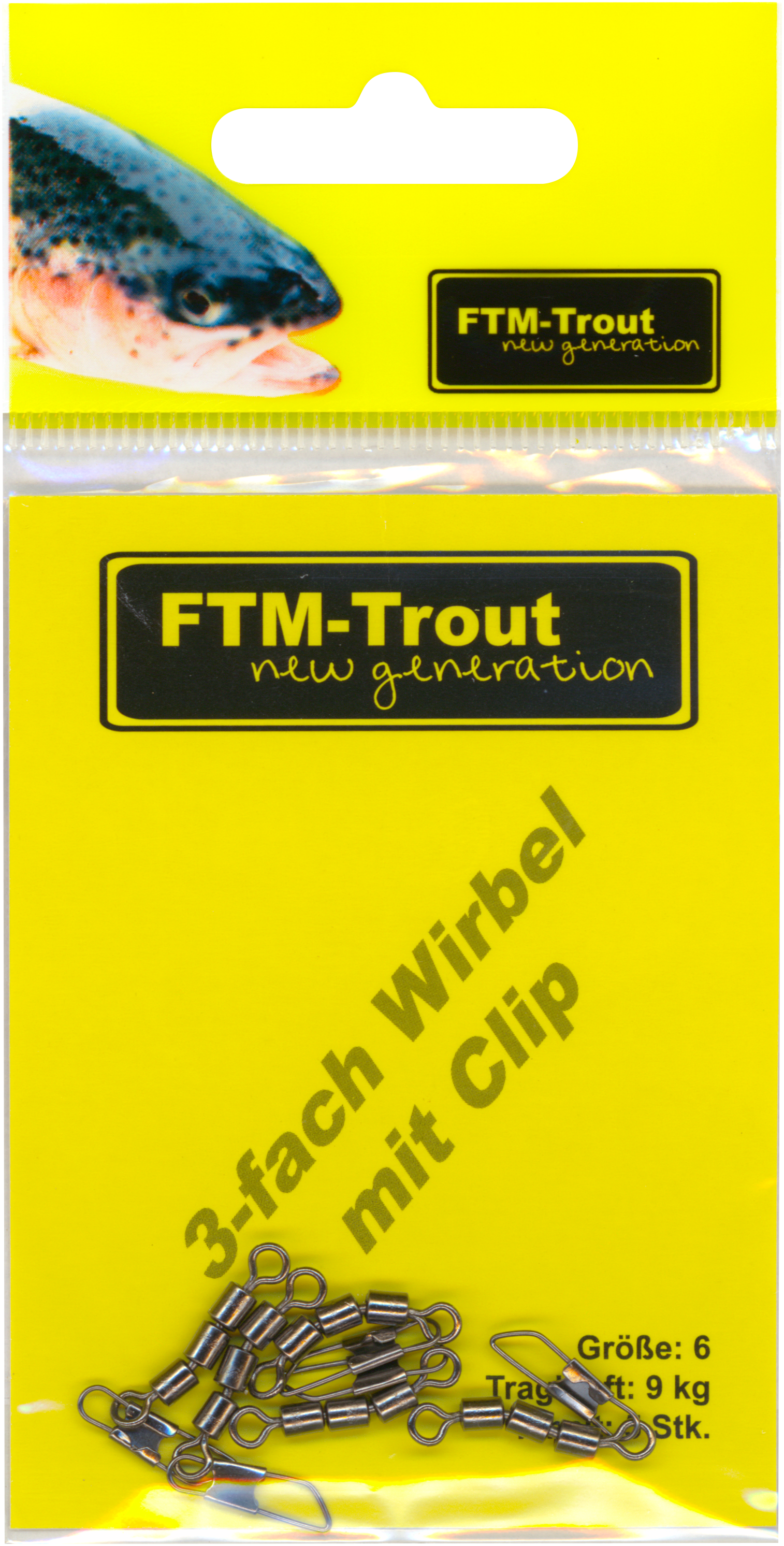 Wirbel 3-fach mit Clip Gr. 06  9 kg