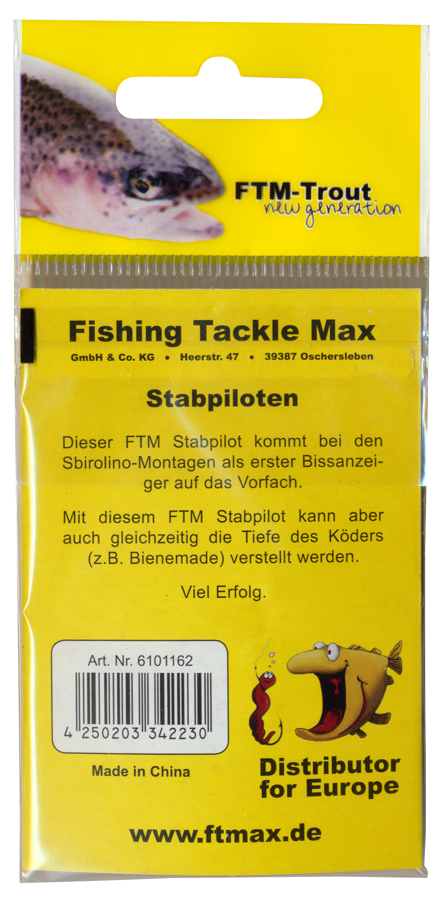 Stab-Pilot 8 mm weiß Inh. 6 Stk.