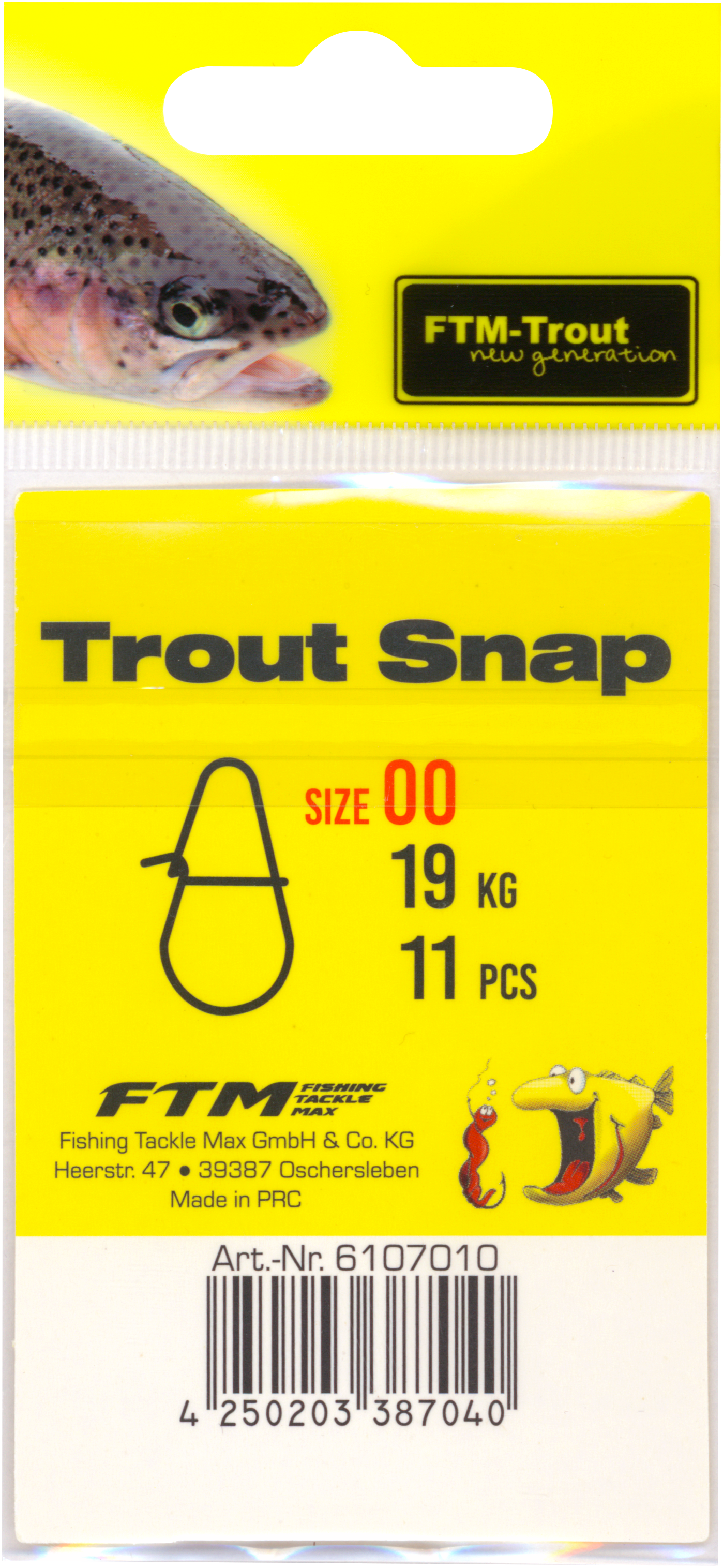 Trout Snap Gr. 00  Inh. 11 Stk.