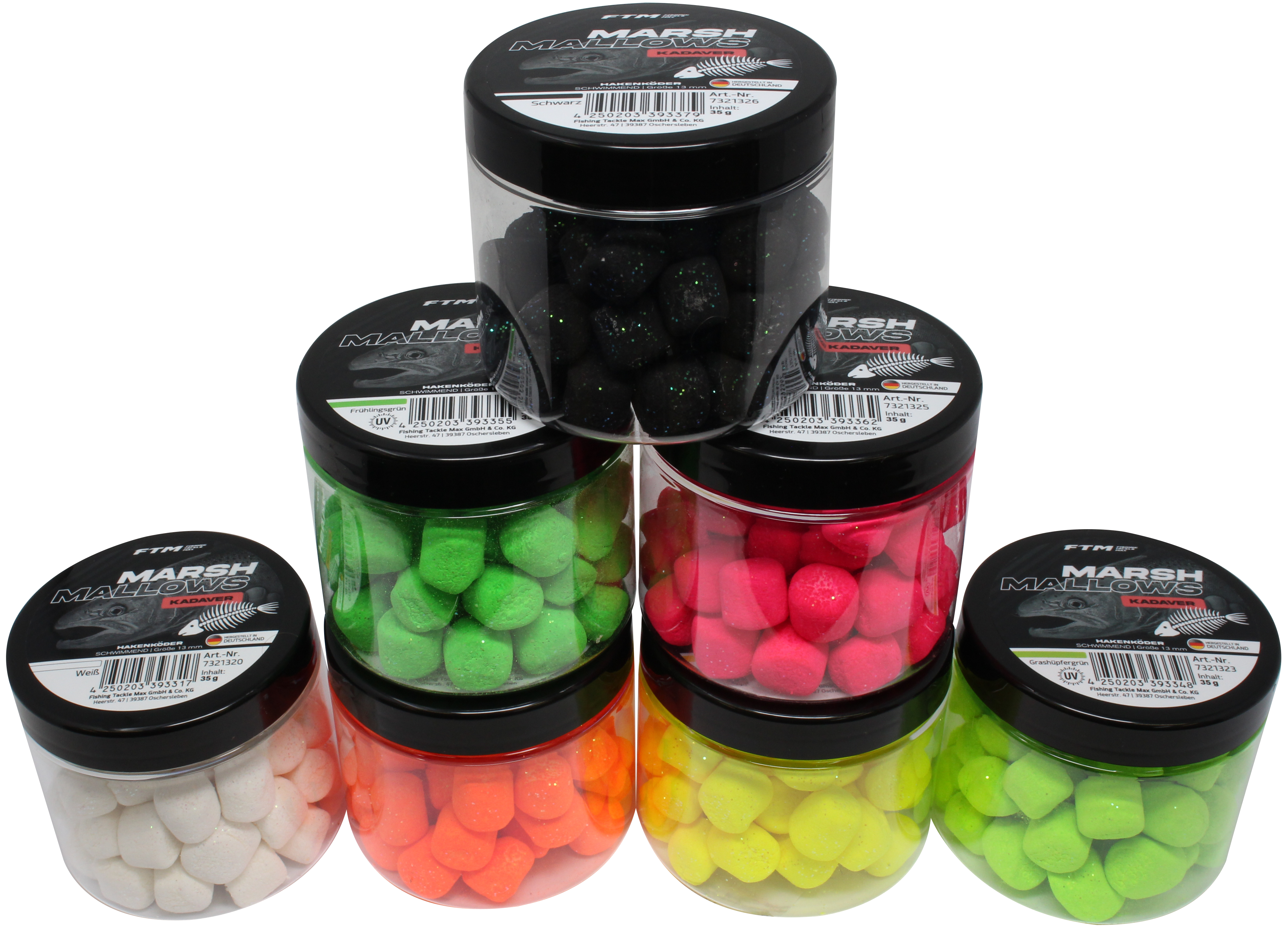 Marshmallow Kadaver schwimmend 35 g Orange