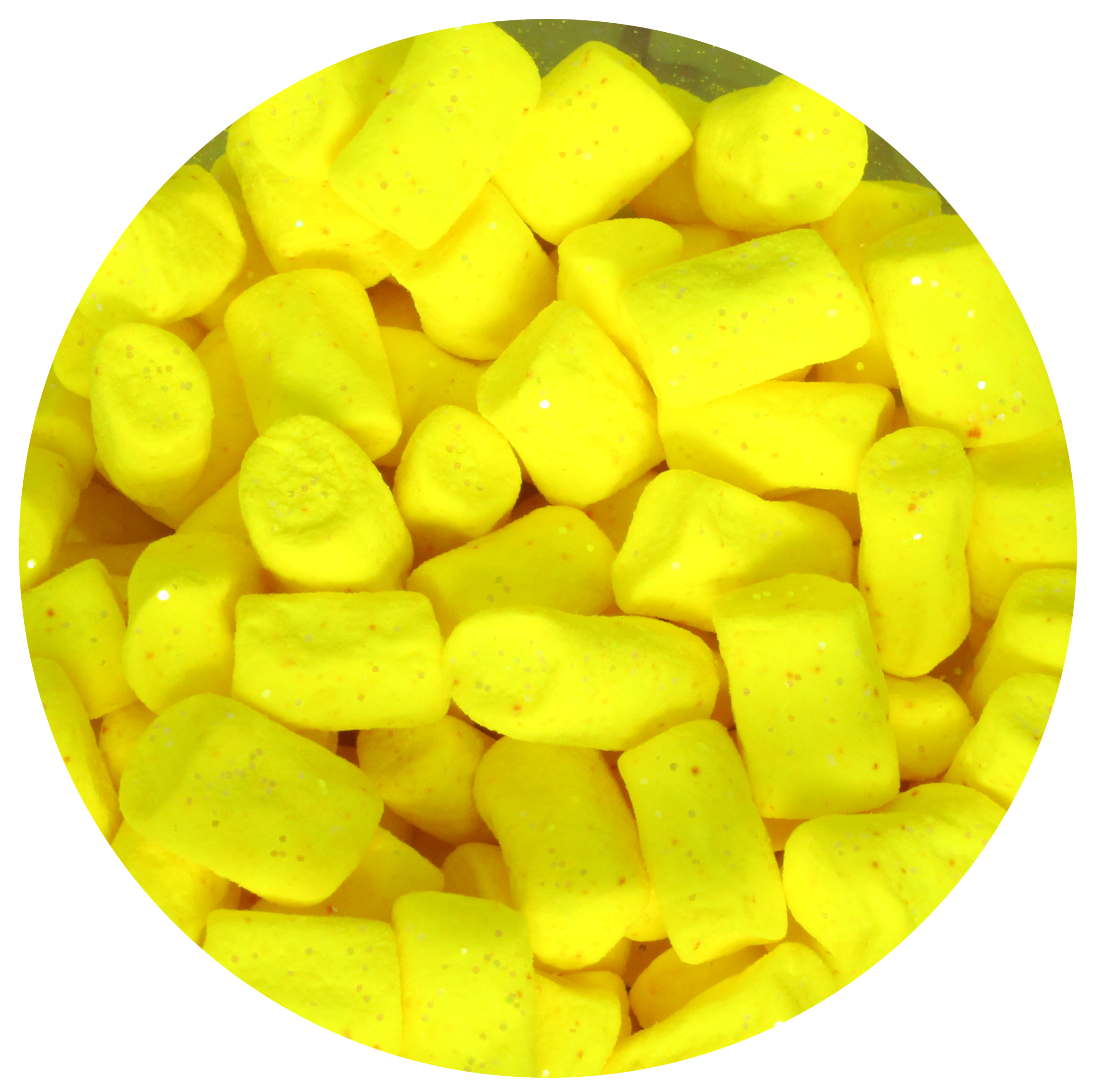 Marshmallow Knoblauch Mini schwimmend 35 g Gelb