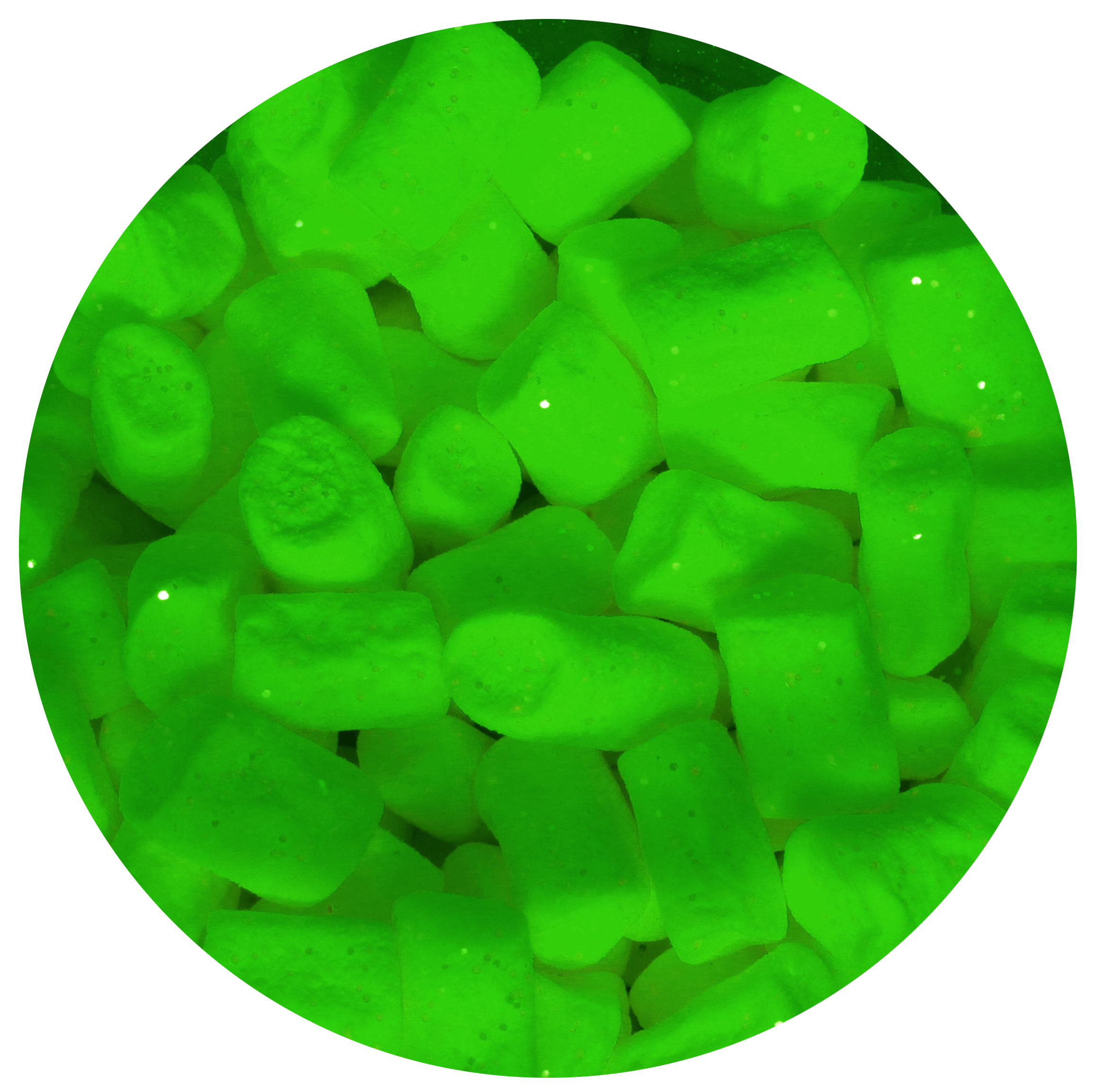 Marshmallow Knoblauch Mini schwimmend 35 g Frühlingsgrün