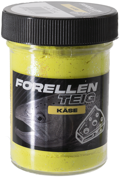 Forellenteig Käse schwimmend 50 g Hellgelb