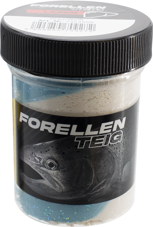 Forellenteig Leber schwimmend 50 g Blau/Weiß