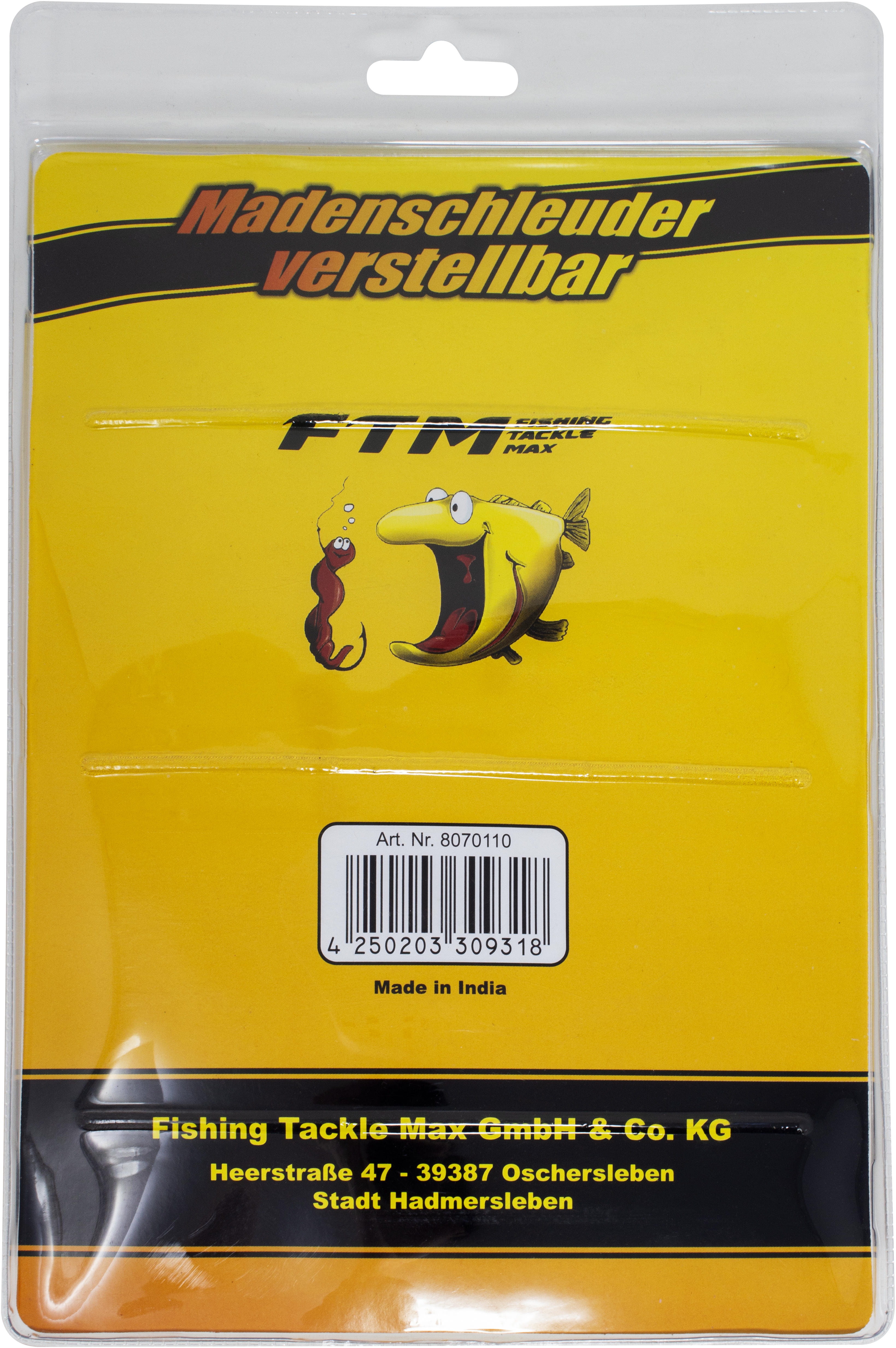 Madenschleuder verstellbar