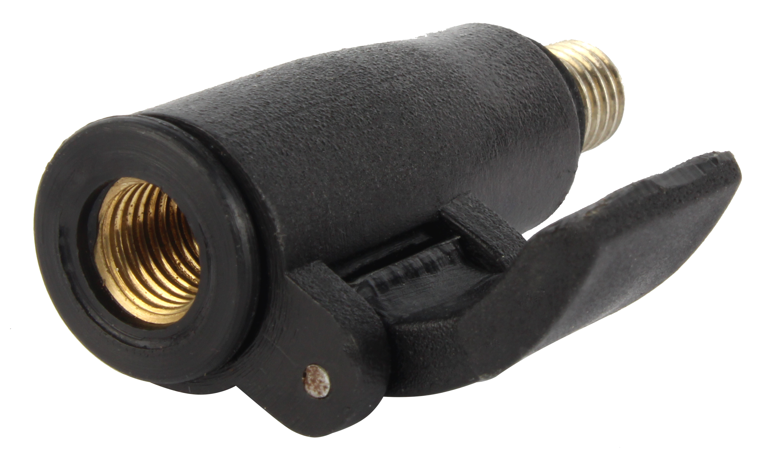 Schnellwechseladapter schwarz mit Clip