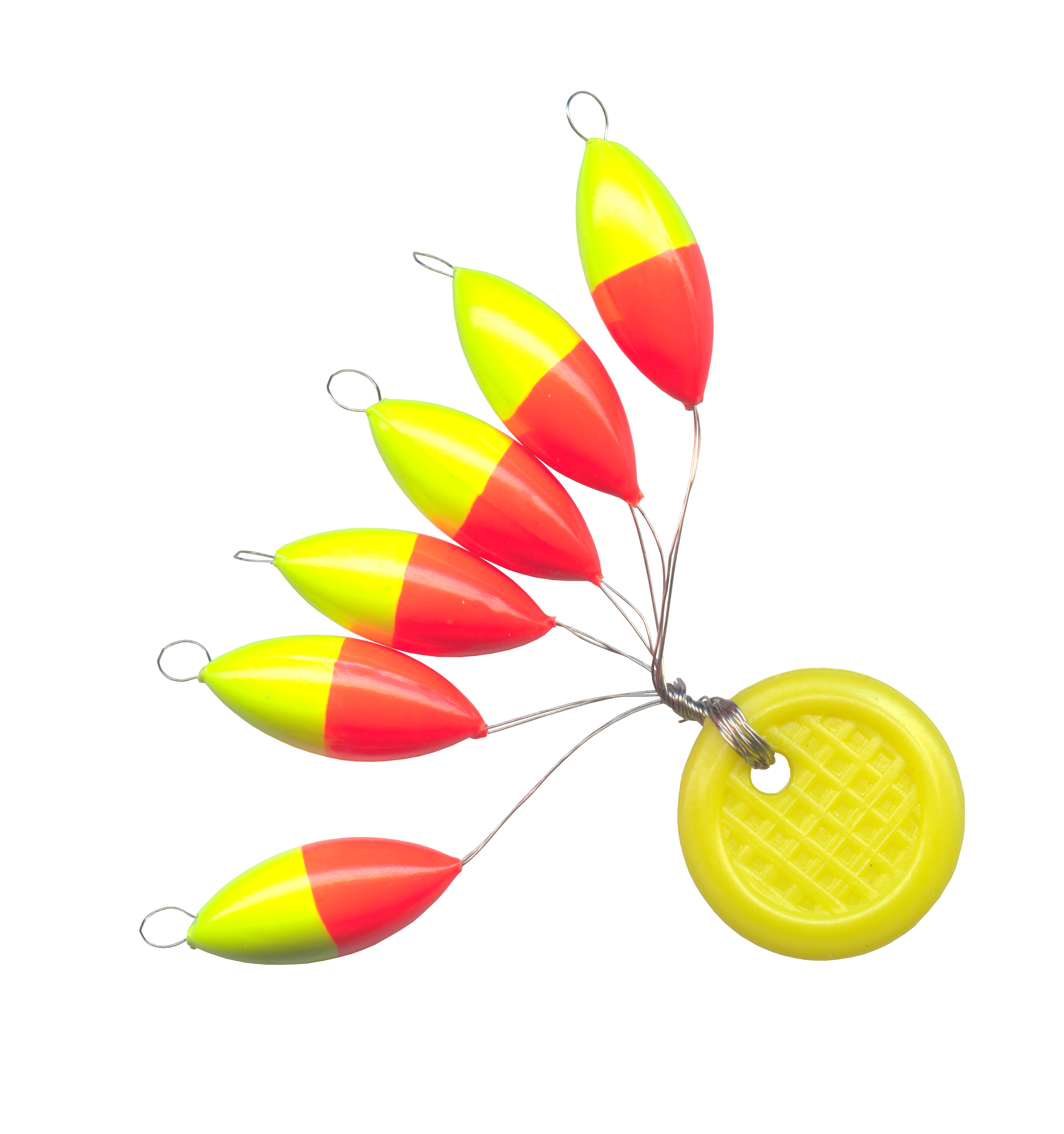 Trout Piloten oval gelb / rot Inh. 6 Stk.
