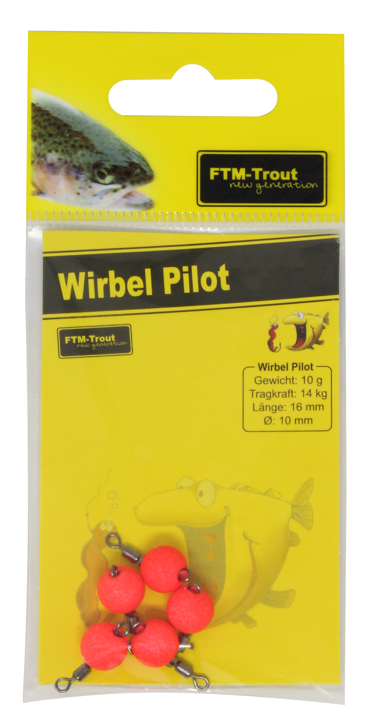 Wirbel Pilot rot 10 mm