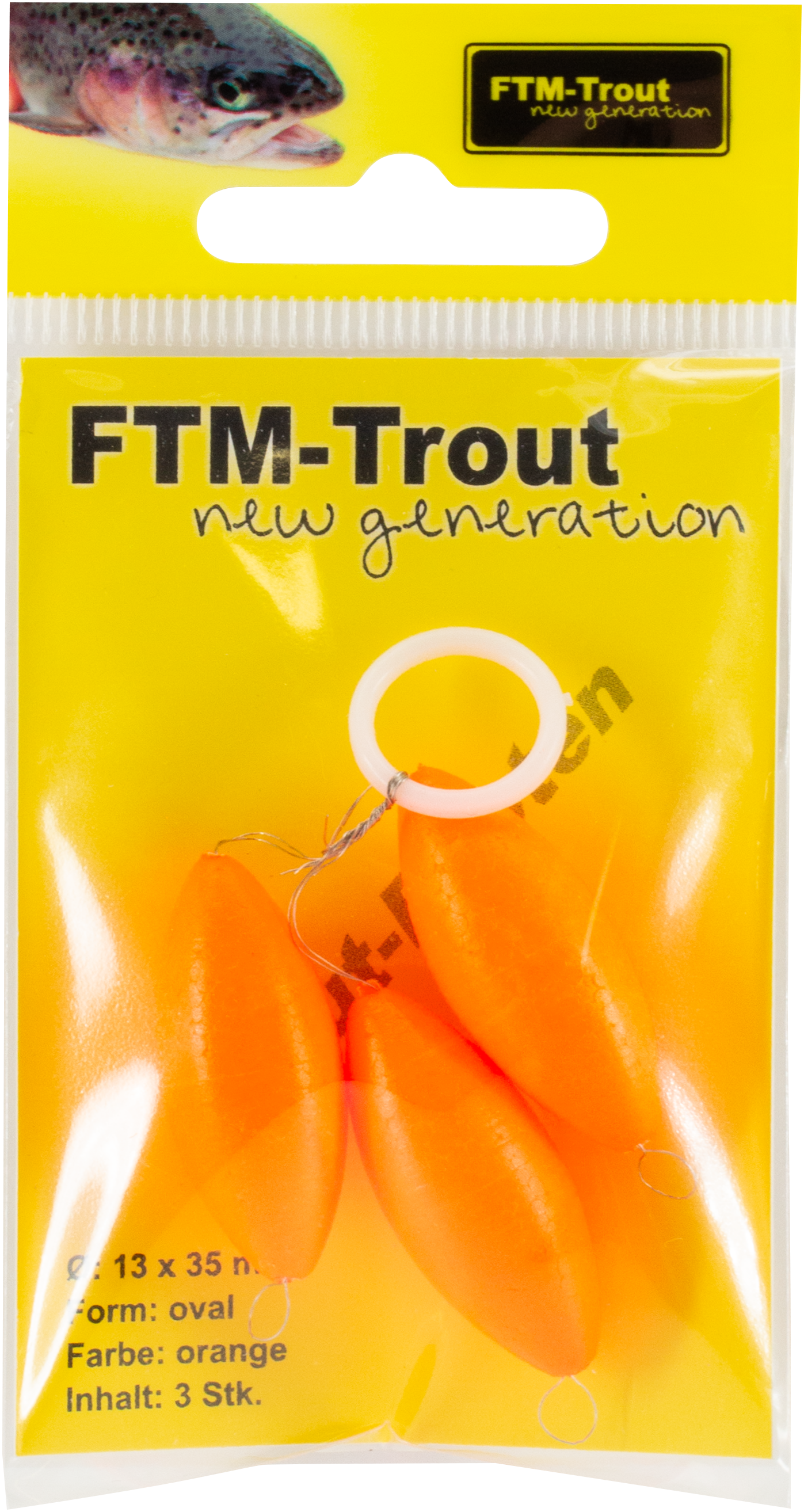 Pilot oval Big orange 13 x 35 mm Inh. 3 Stk.