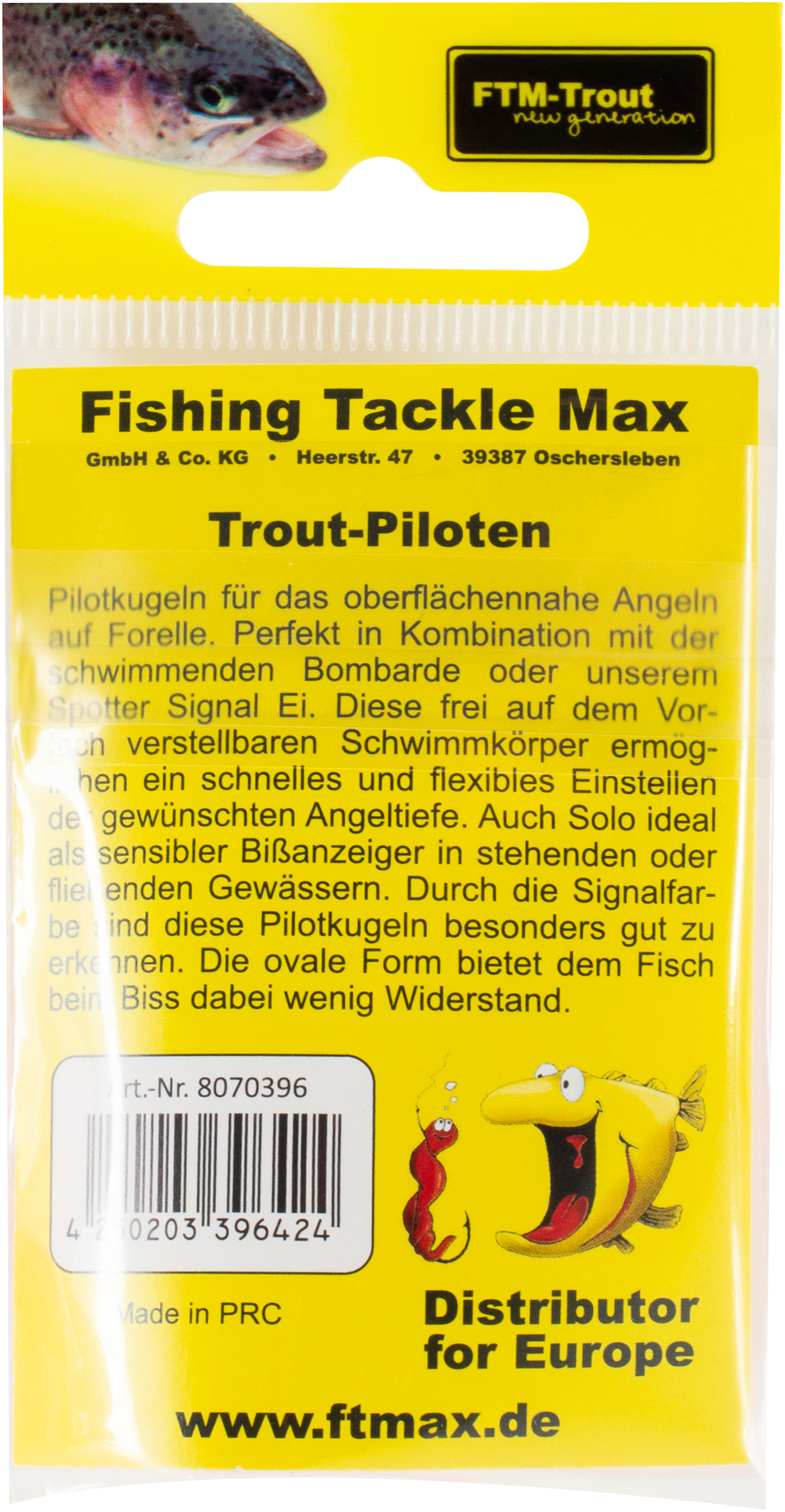 Pilot oval Big rot / gelb 13 x 35 mm Inh. 3 Stk.