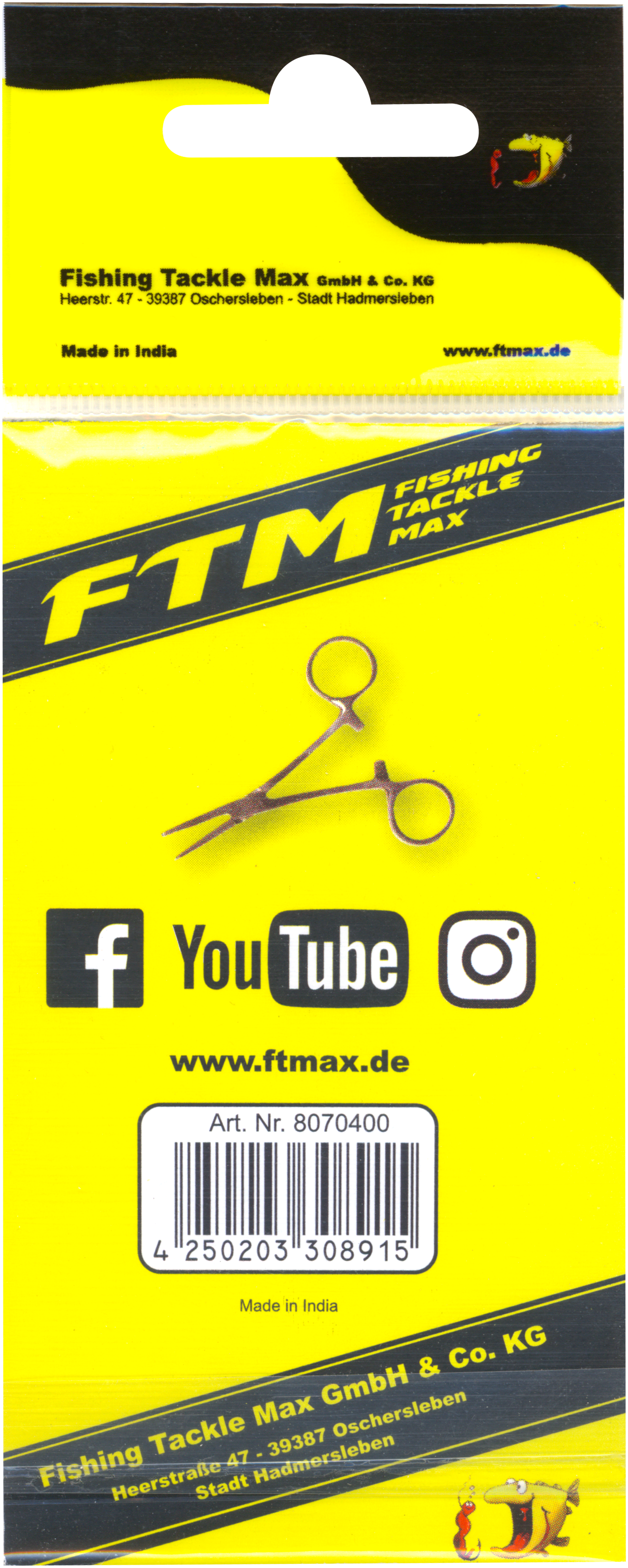Arterienklemme gerade 10 cm