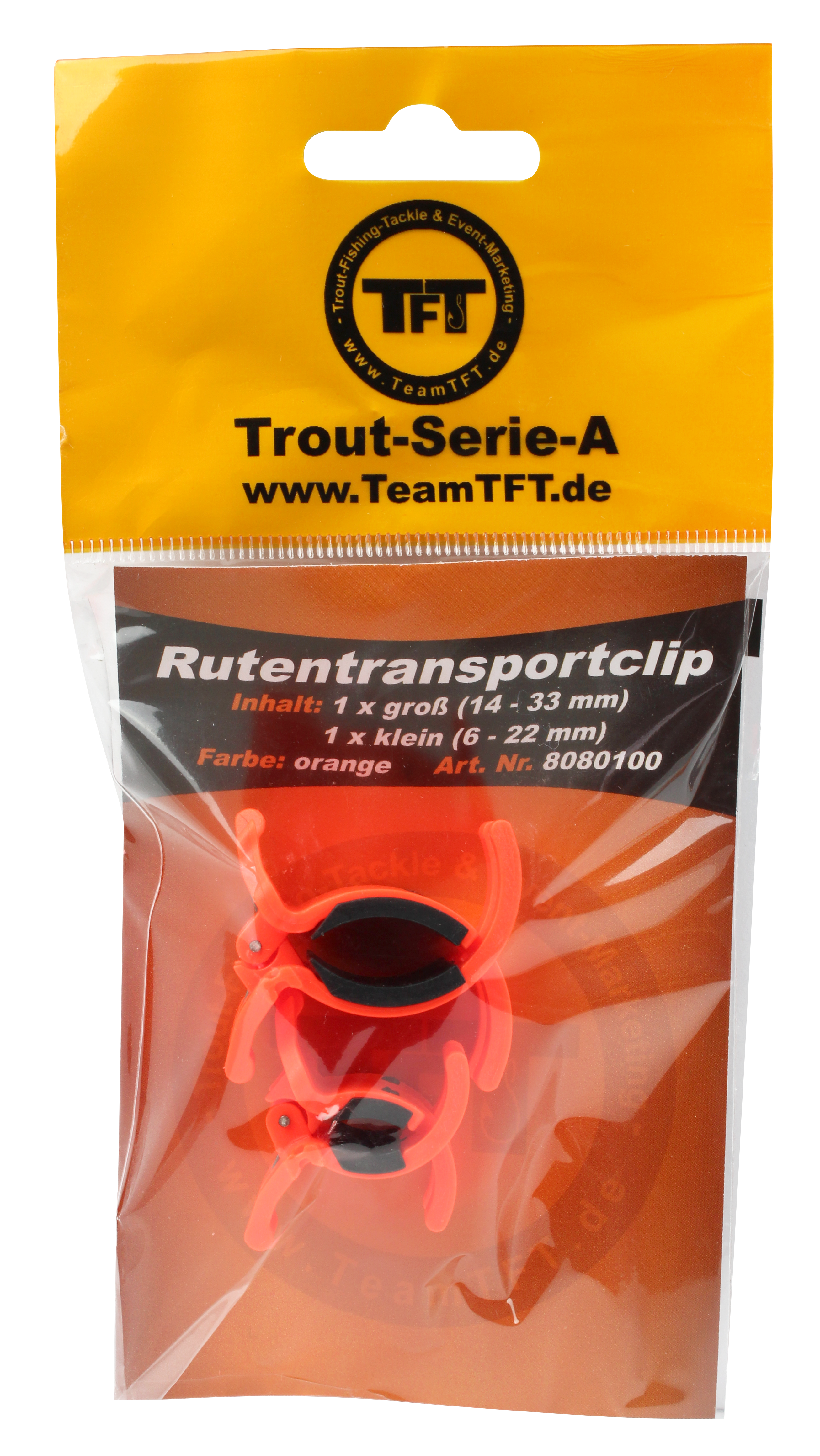 Rutentransportclip (orange) 2 Stk.