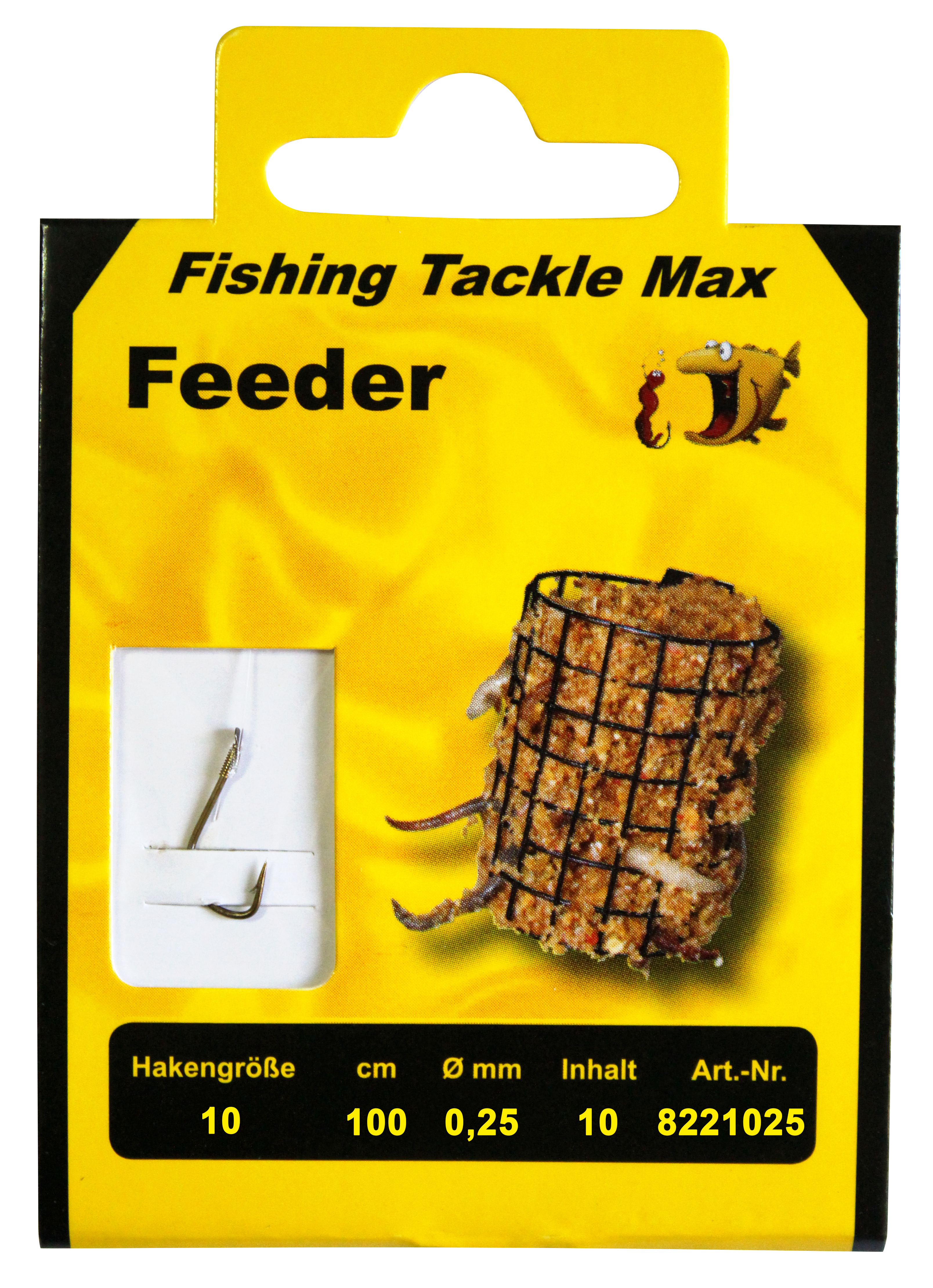 Haken geb. Feeder  10 Ø 0,25 mm Inh. 10 Stk.