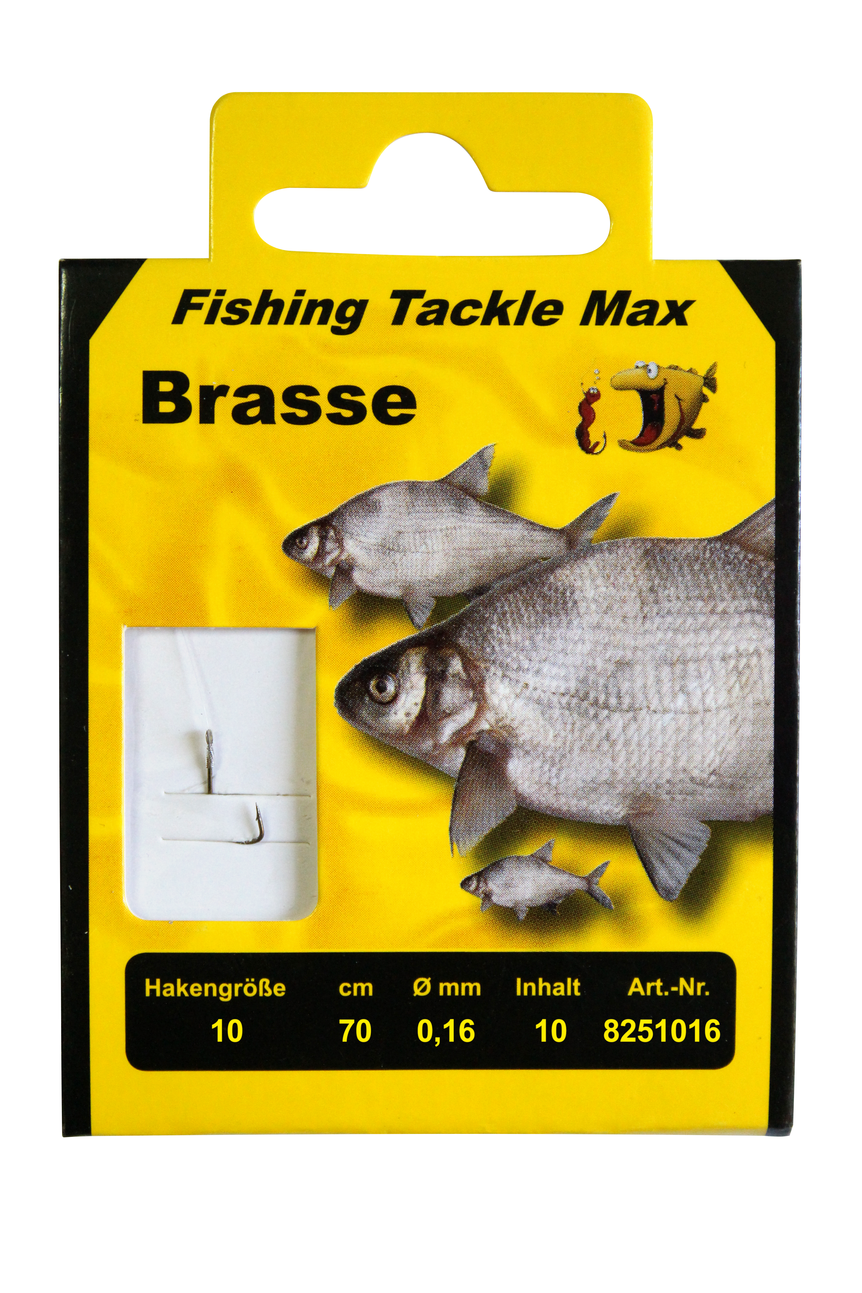 Haken geb. Brassen  10 Ø 0,16 mm Inh. 10 Stk.
