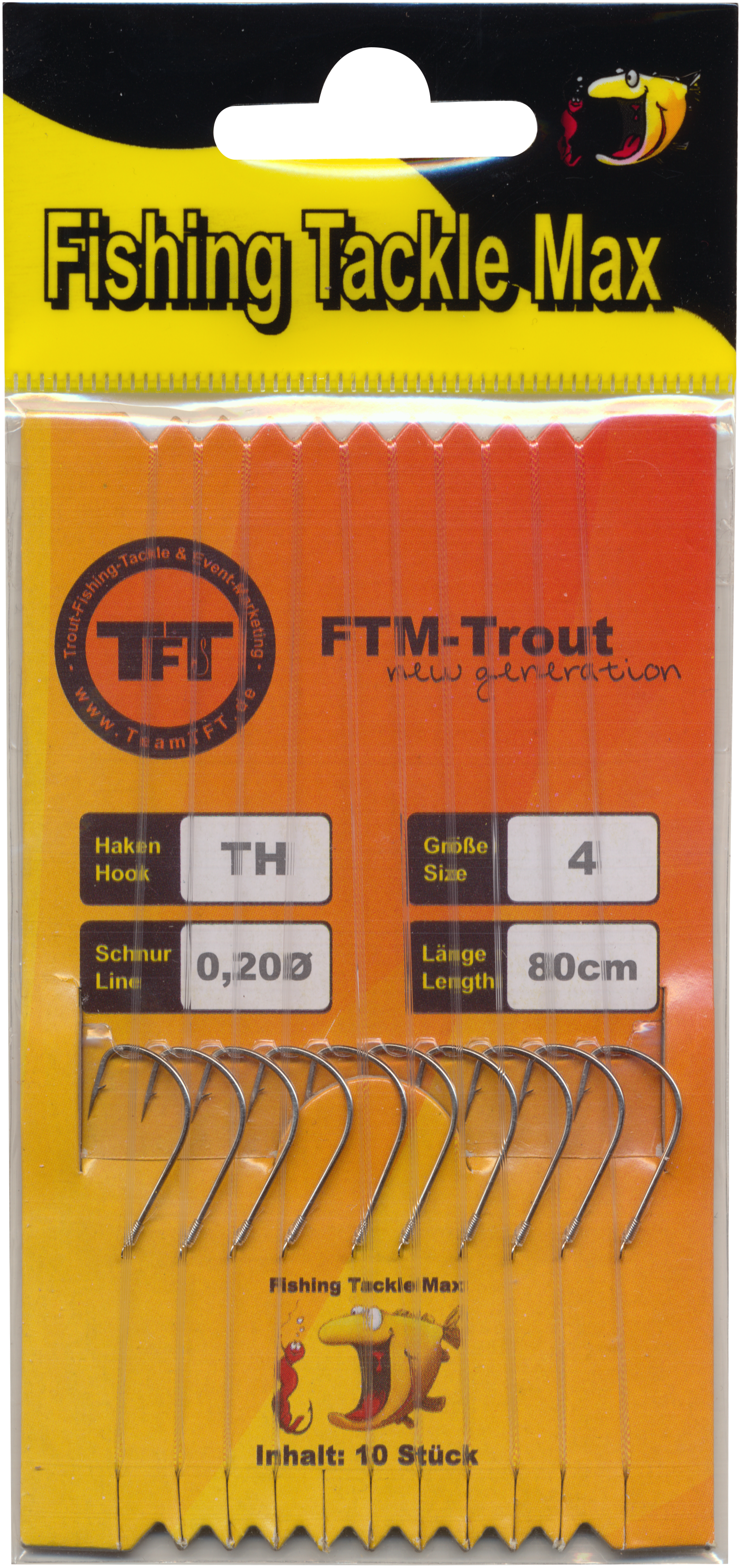Haken geb. Teig  4 Ø 0,20 mm Inh. 10 Stk.