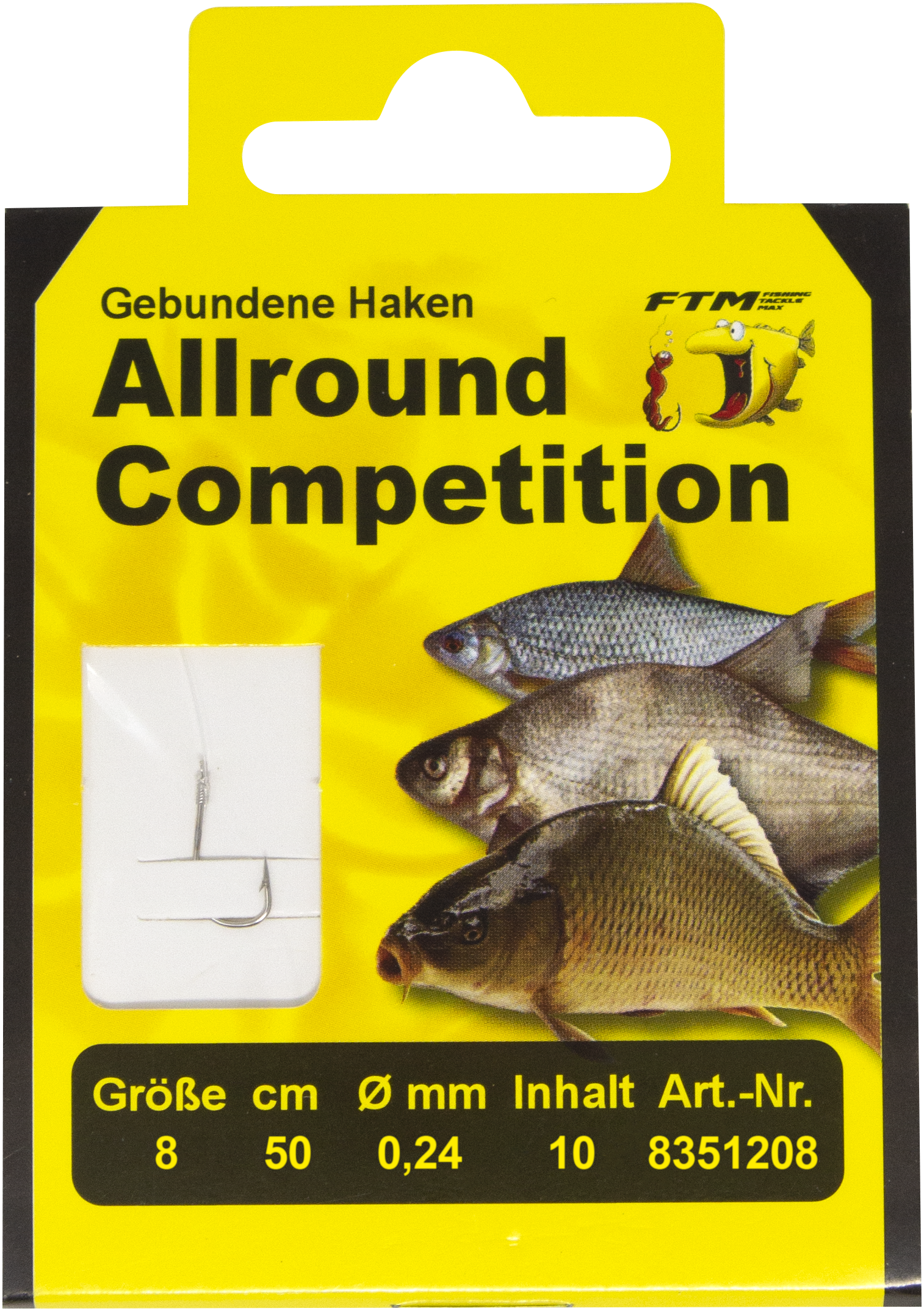 Haken geb. Allround Competition 8 Ø 0,24 mm Inh. 10 Stk.