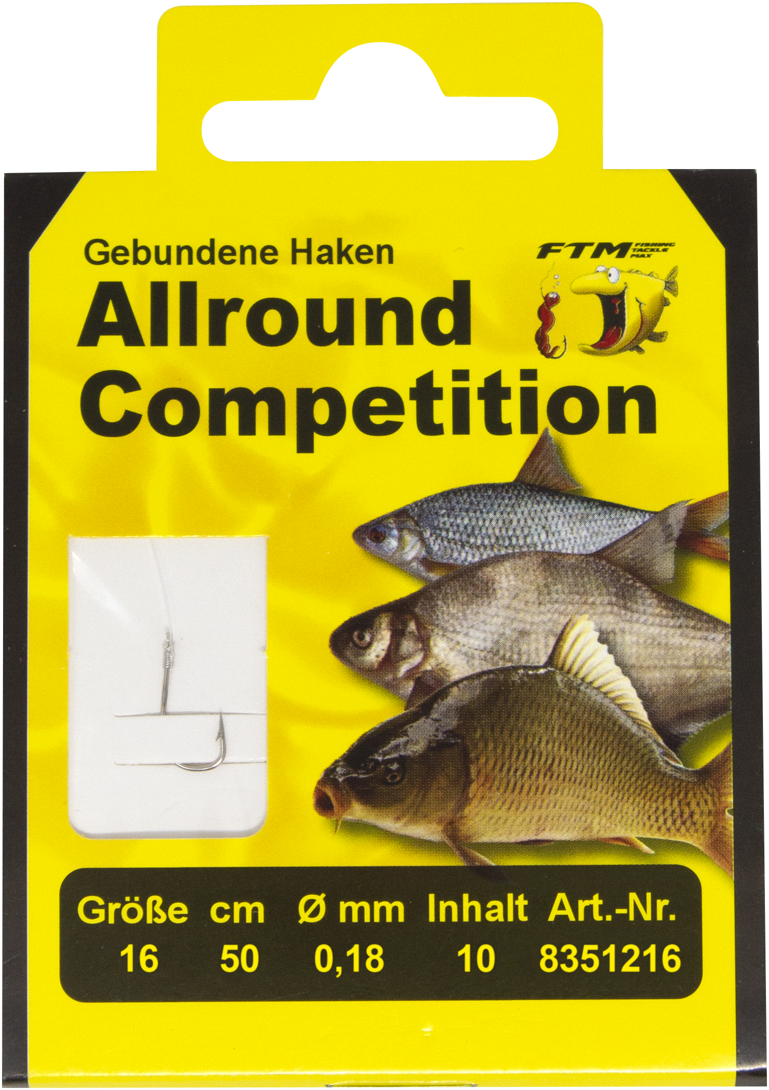 Haken geb. Allround Competition 16 Ø 0,18 mm Inh. 10 Stk.